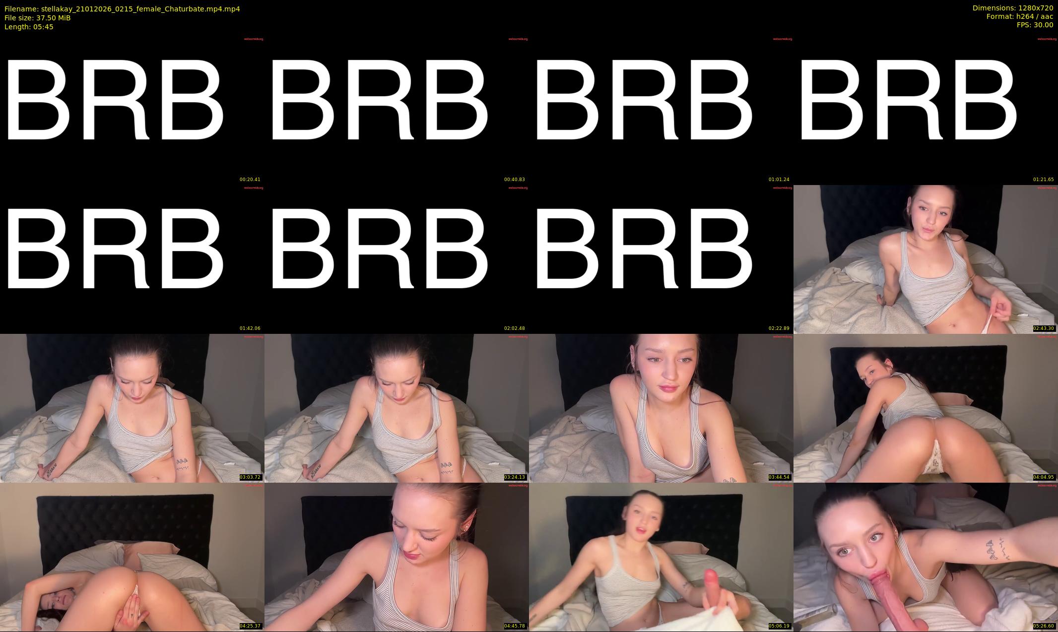 stellakay — 6 minute Chaturbate female cam show recording, 720p, Jan 21, 2026