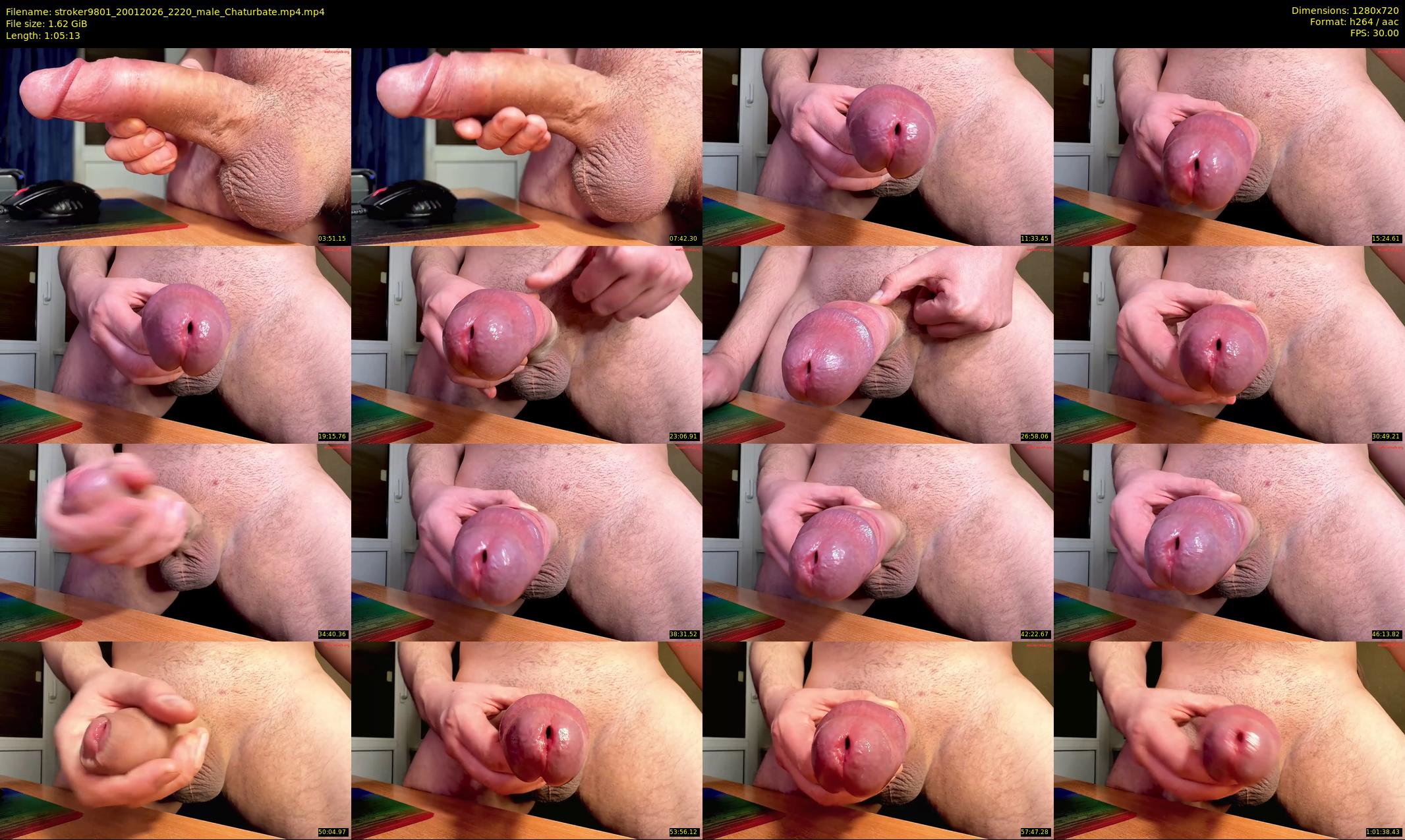 stroker9801 — 66 minute Chaturbate male cam show recording, 720p, Jan 20, 2026