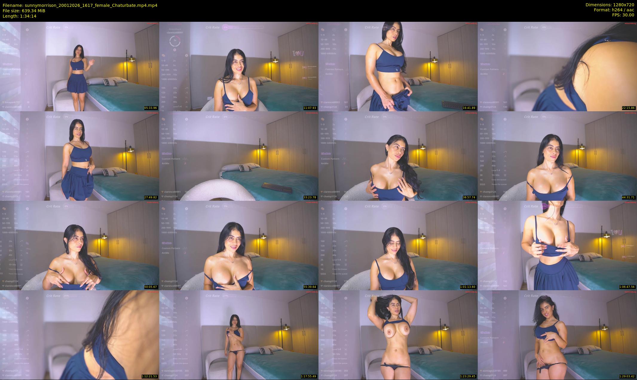 sunnymorrison — 95 minute Chaturbate female cam show recording, 720p, Jan 20, 2026