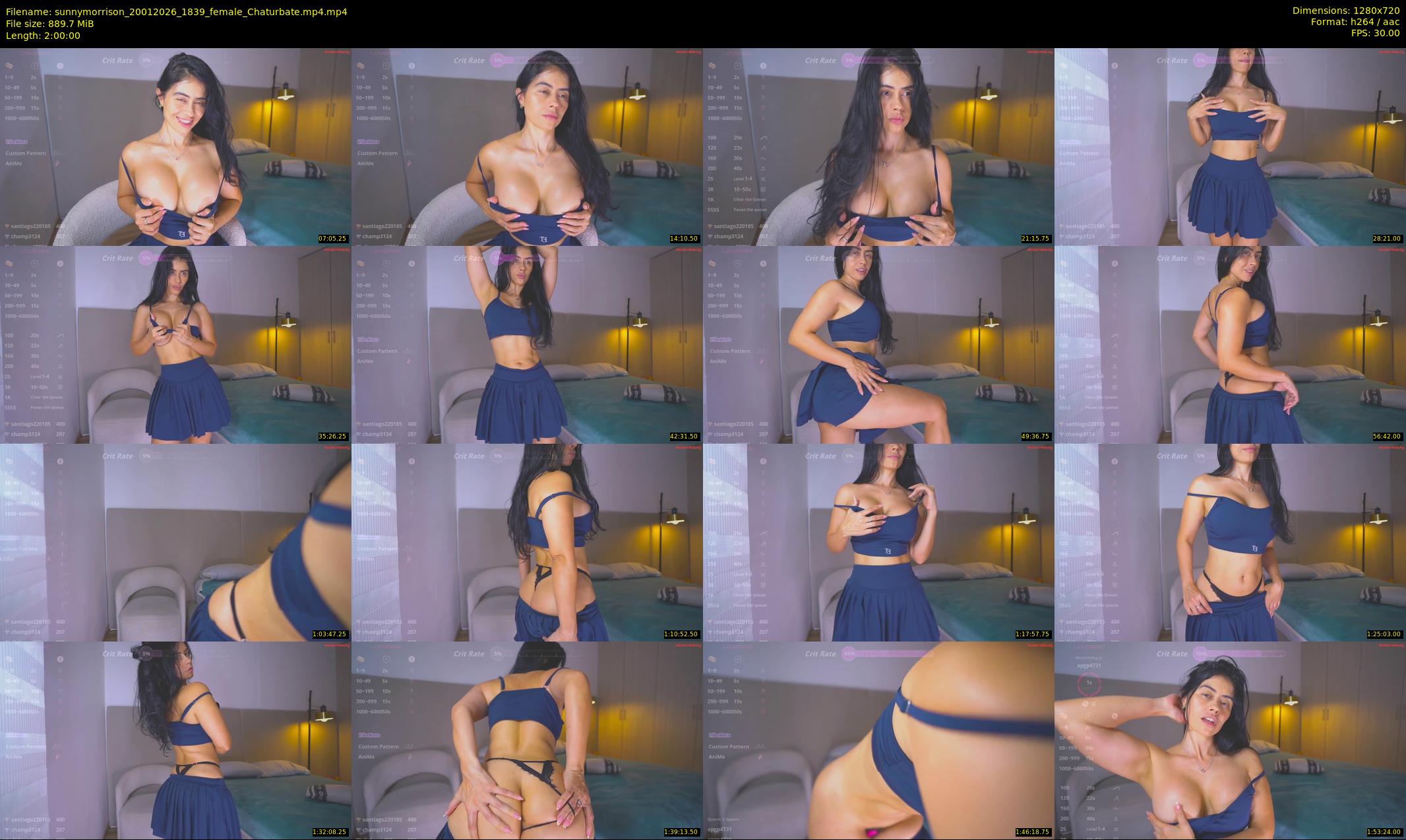 sunnymorrison — 120 minute Chaturbate female cam show recording, 720p, Jan 20, 2026