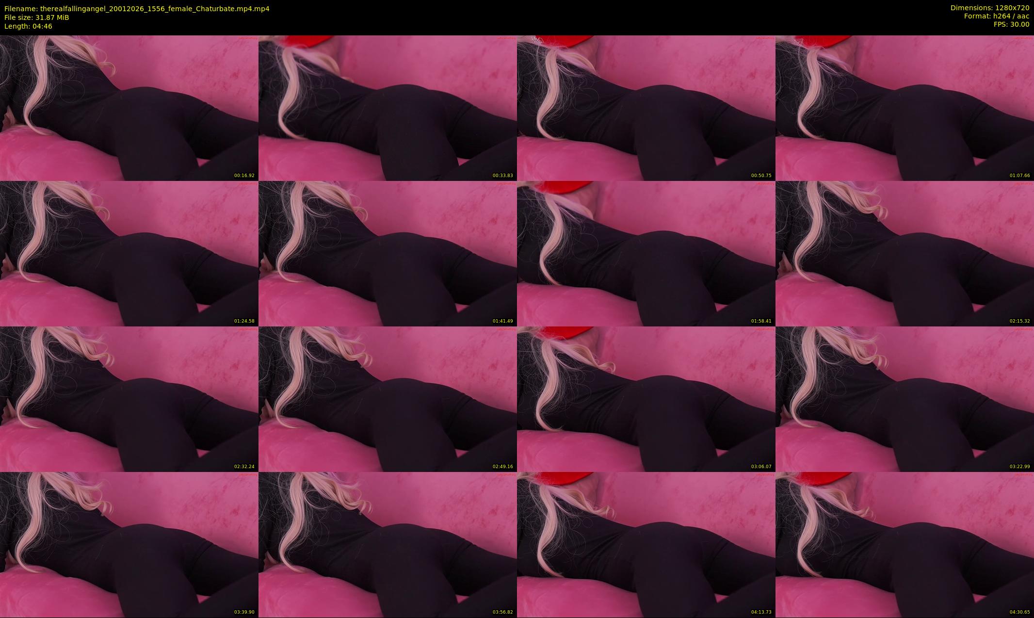therealfallingangel — 5 minute Chaturbate female cam show recording, 720p, Jan 20, 2026