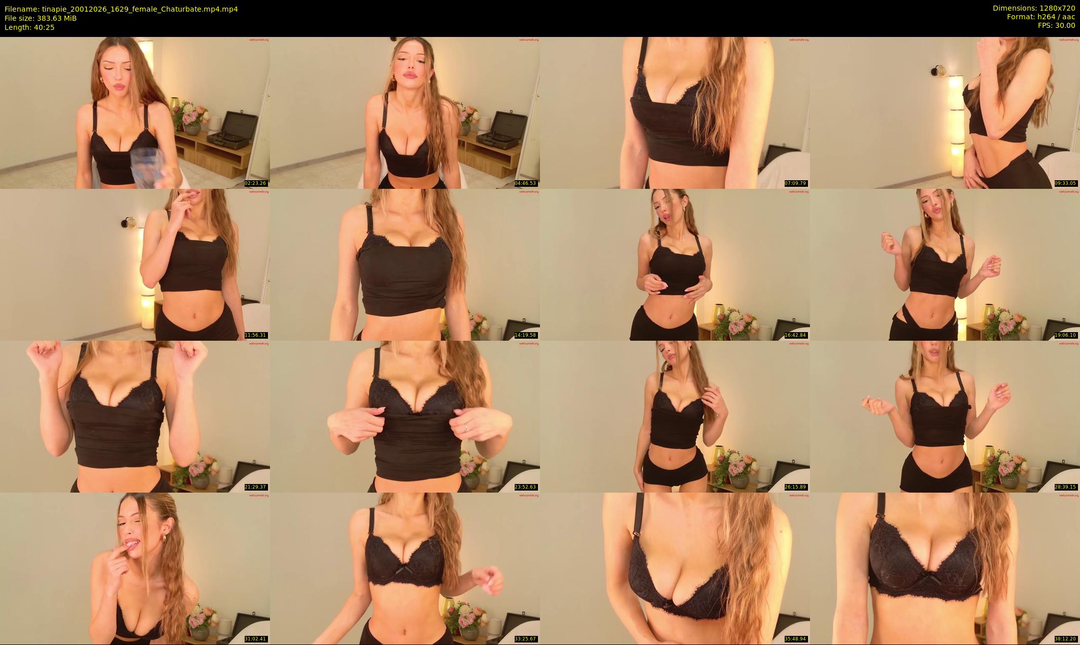 tinapie — 41 minute Chaturbate female cam show recording, 720p, Jan 20, 2026