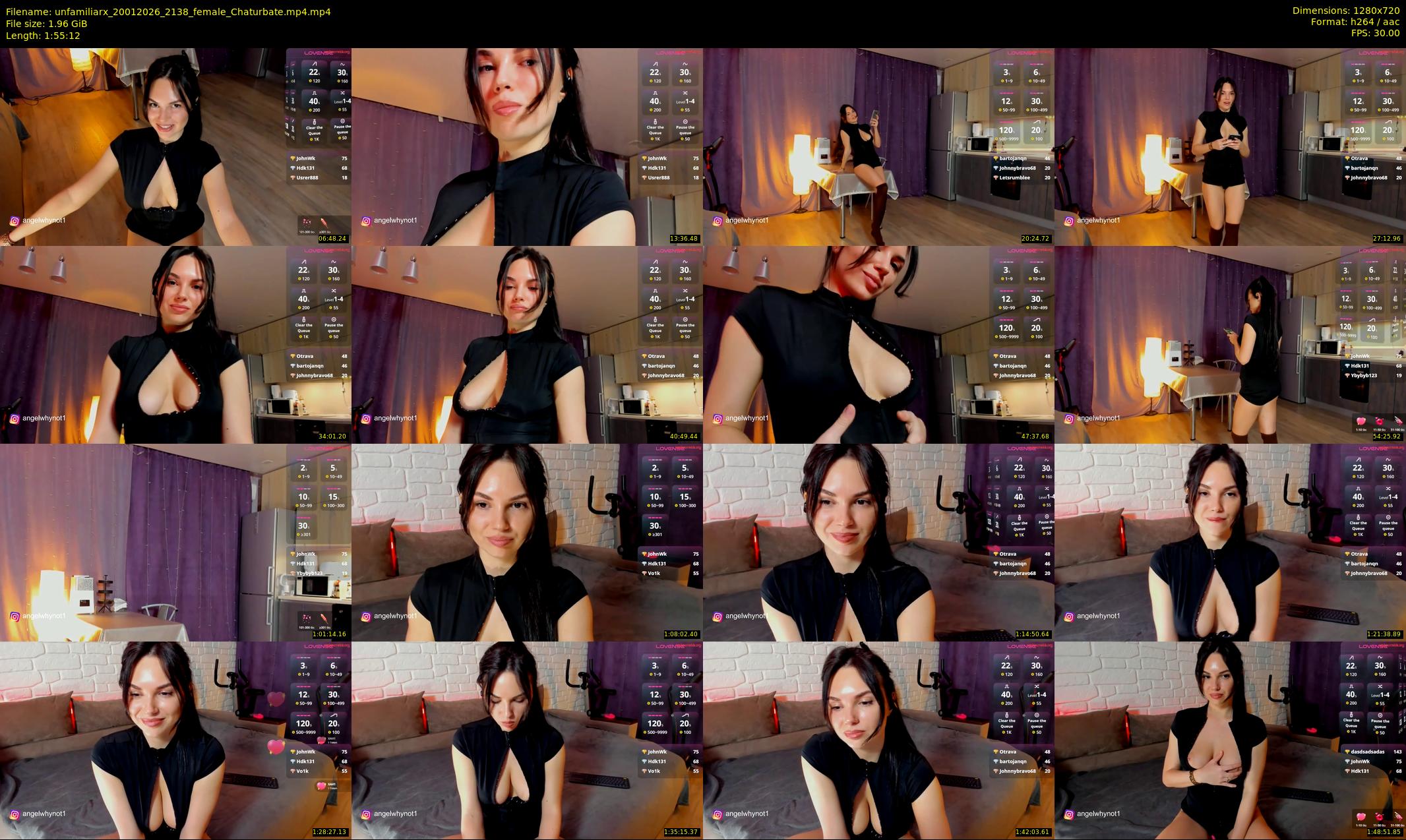 unfamiliarx — 116 minute Chaturbate female cam show recording, 720p, Jan 20, 2026