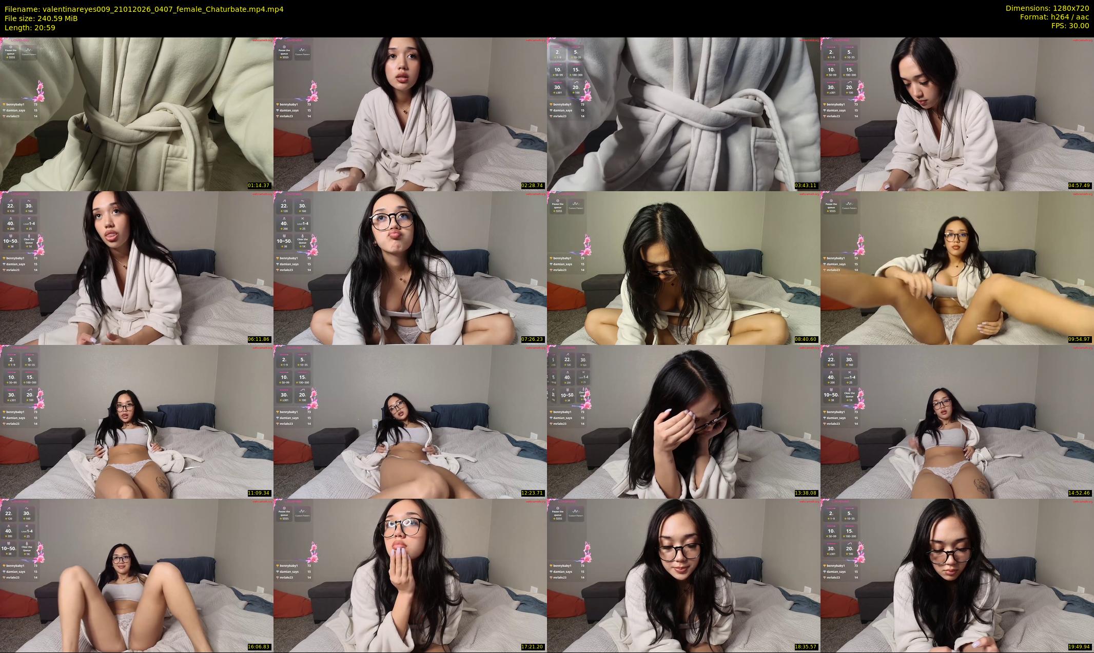 valentinareyes009 — 21 minute Chaturbate female cam show recording, 720p, Jan 21, 2026
