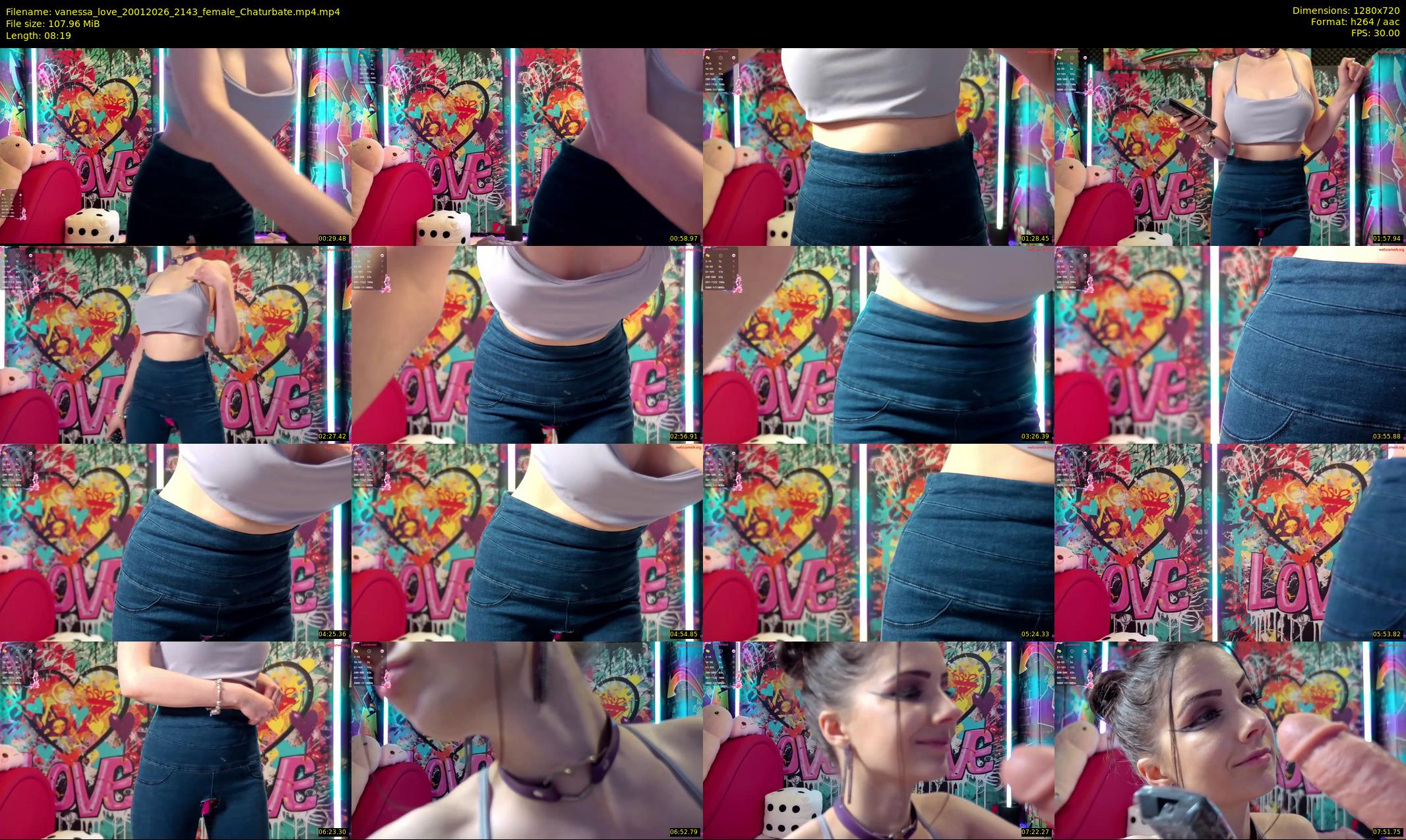 vanessa_love — 9 minute Chaturbate female cam show recording, 720p, Jan 20, 2026
