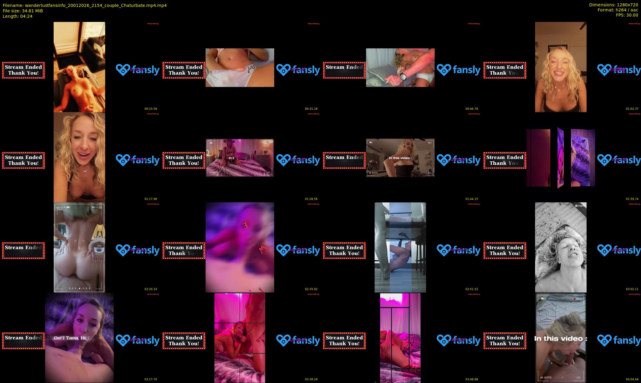 wanderlustfansinfo — 5 minute Chaturbate couple cam show recording, 720p, Jan 20, 2026