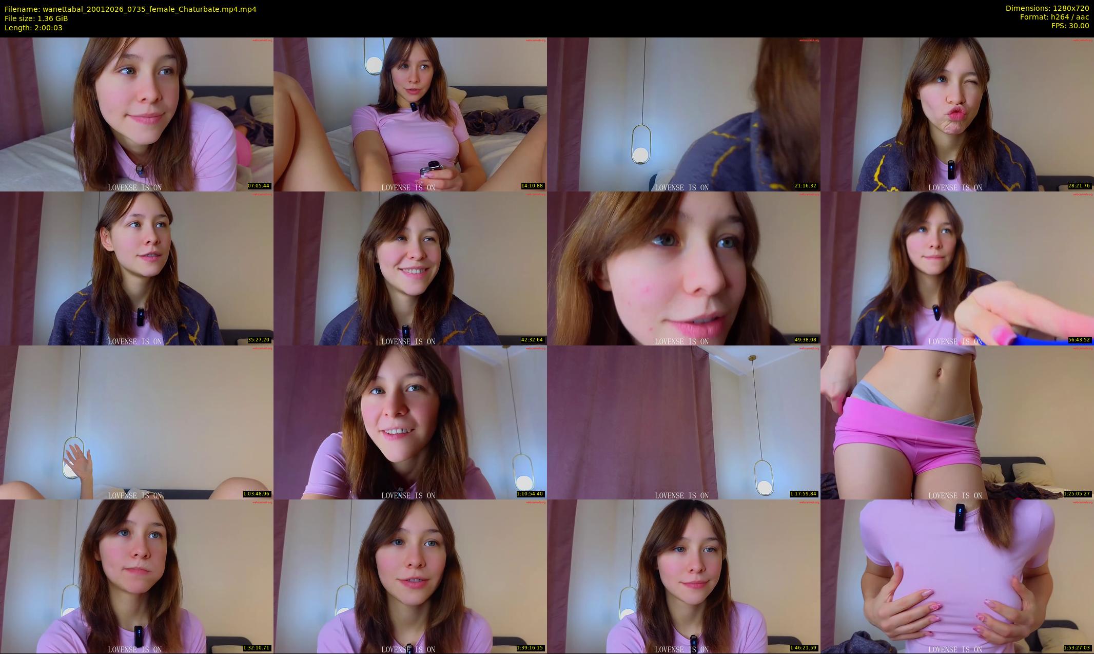 wanettabal — 121 minute Chaturbate female cam show recording, 720p, Jan 20, 2026