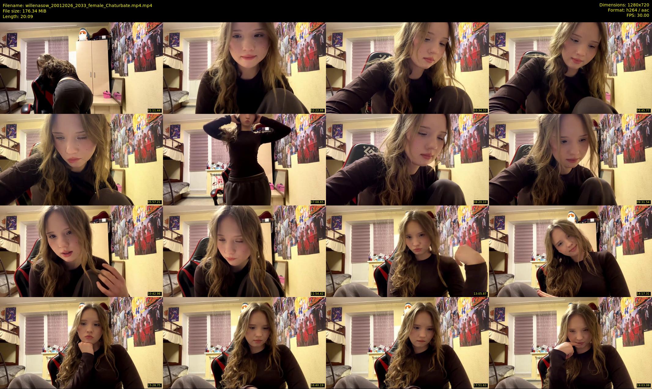 willenasow — 21 minute Chaturbate female cam show recording, 720p, Jan 20, 2026