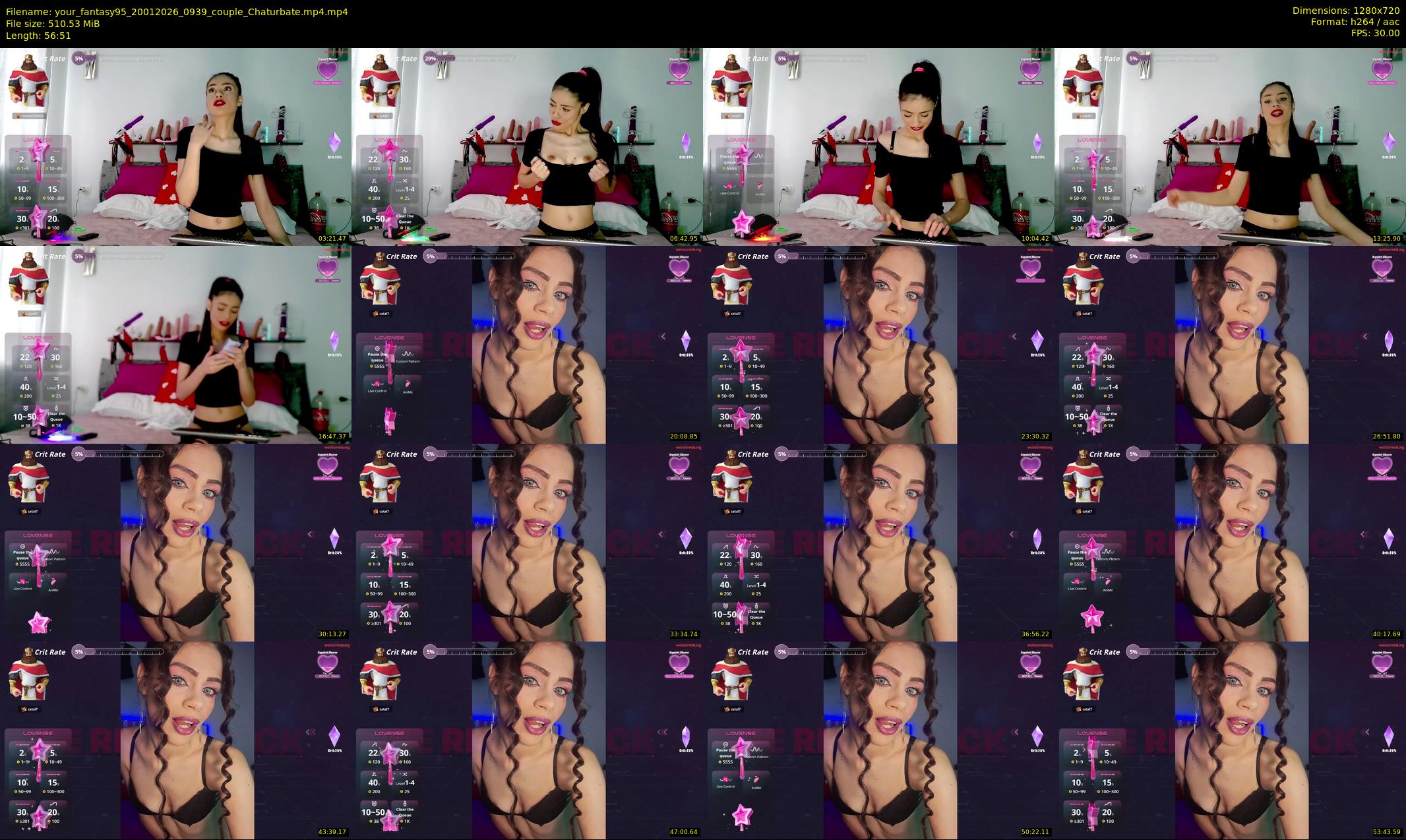 your_fantasy95 — 57 minute Chaturbate couple cam show recording, 720p, Jan 20, 2026