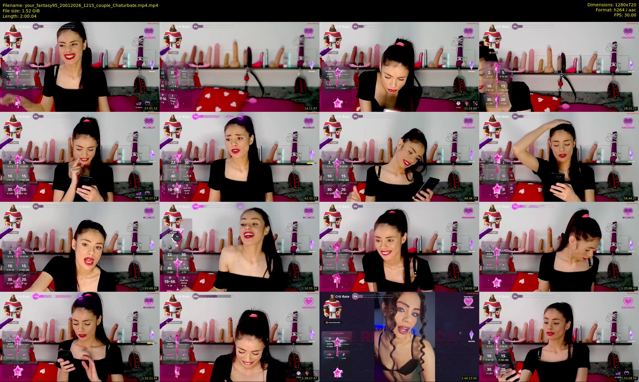 your_fantasy95 — 121 minute Chaturbate couple cam show recording, 720p, Jan 20, 2026