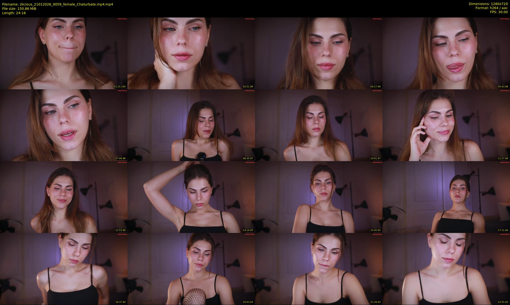 zlicious — 25 minute Chaturbate female cam show recording, 720p, Jan 21, 2026