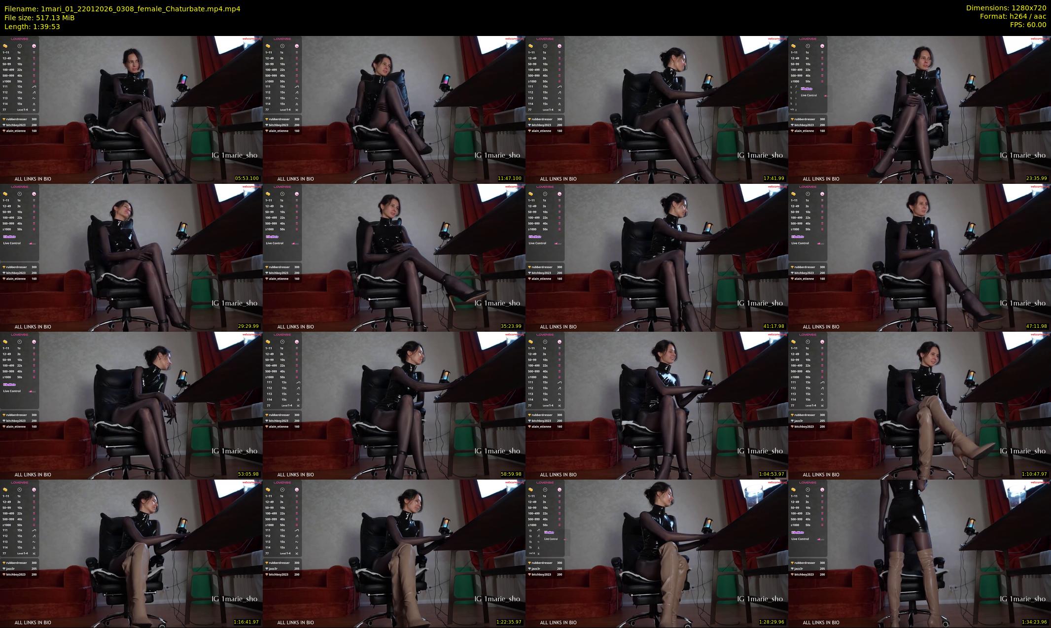 1mari_01 — 100 minute Chaturbate female cam show recording, 720p, Jan 22, 2026
