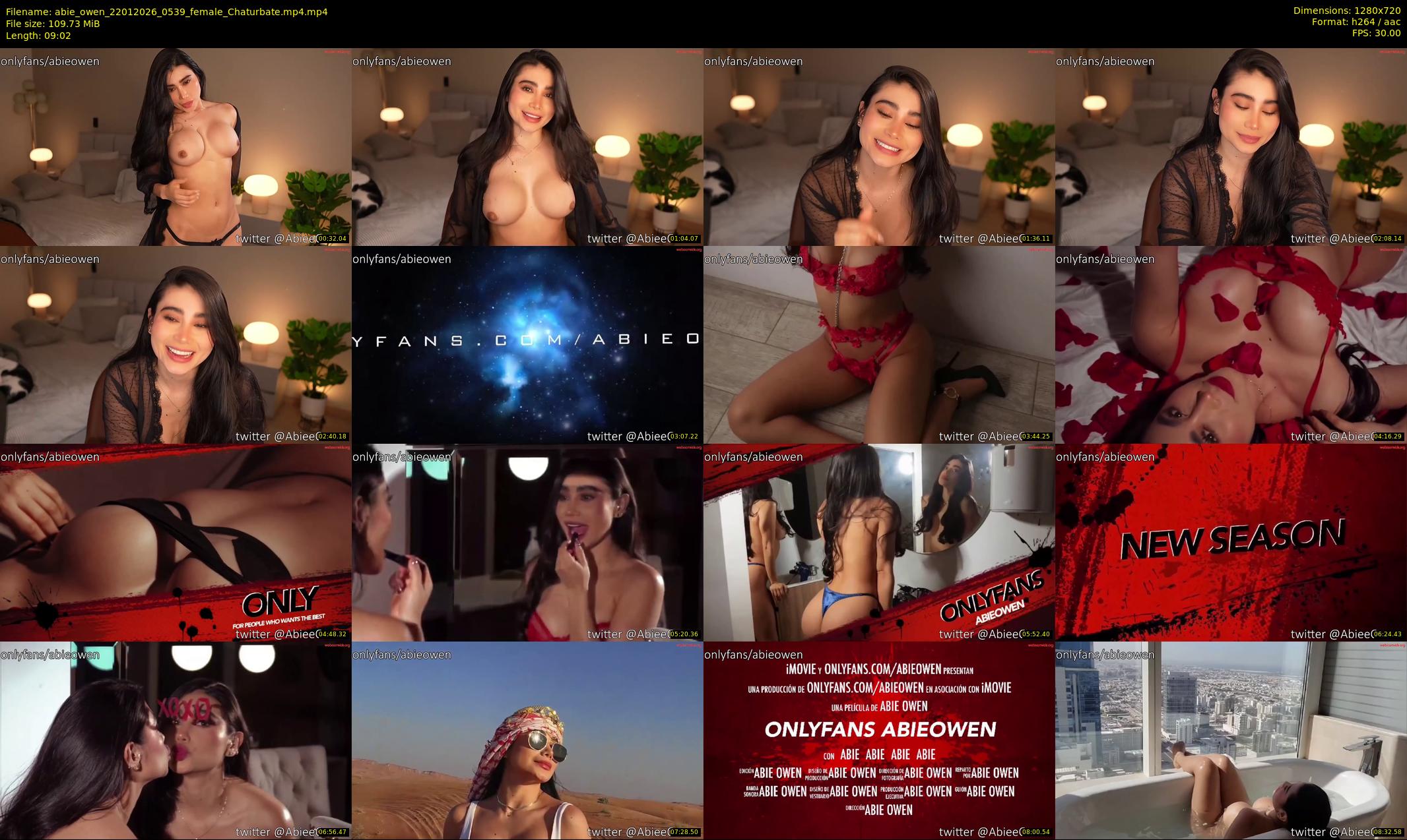 abie_owen — 10 minute Chaturbate female cam show recording, 720p, Jan 22, 2026