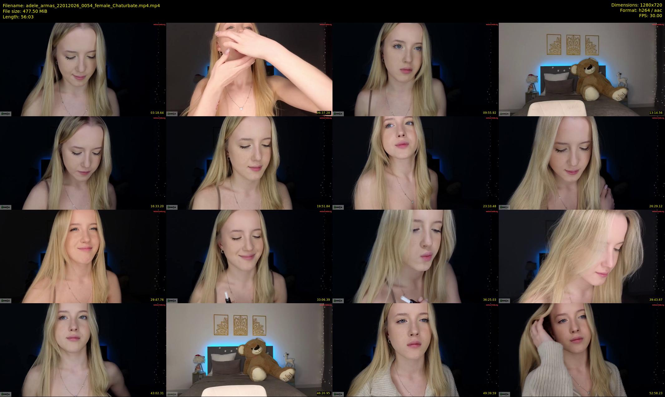 adele_armas — 57 minute Chaturbate female cam show recording, 720p, Jan 22, 2026