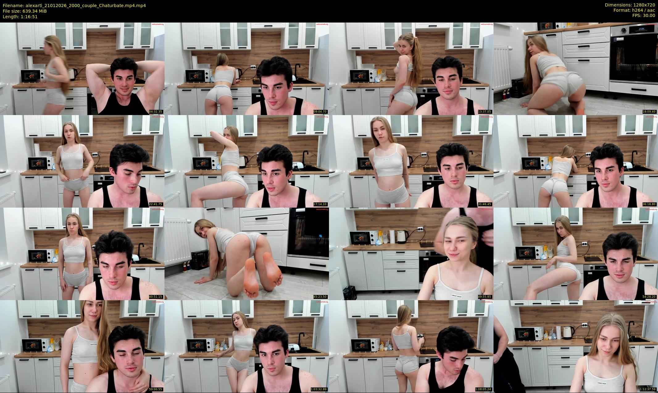 alexarti — 77 minute Chaturbate couple cam show recording, 720p, Jan 21, 2026