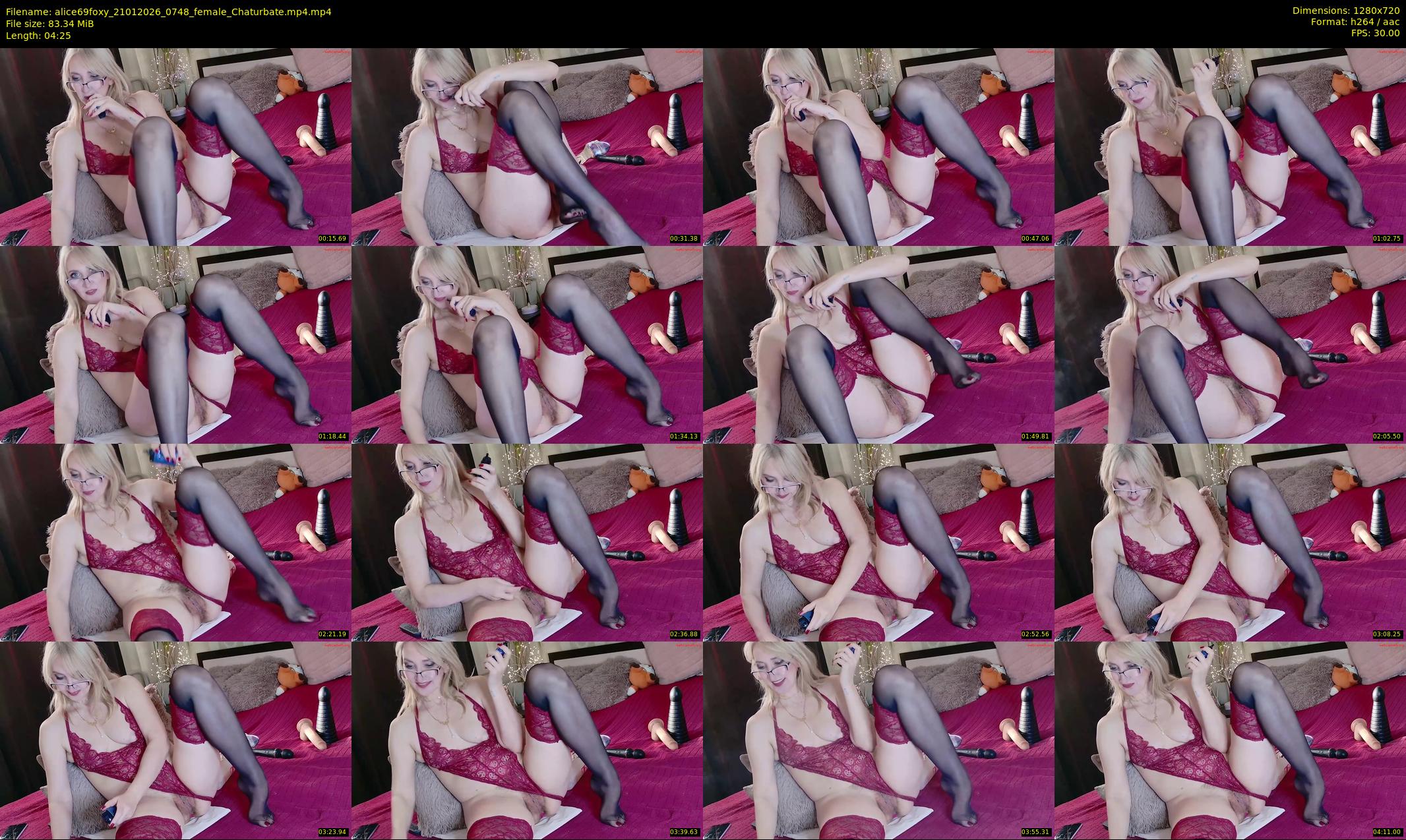 alice69foxy — 5 minute Chaturbate female cam show recording, 720p, Jan 21, 2026