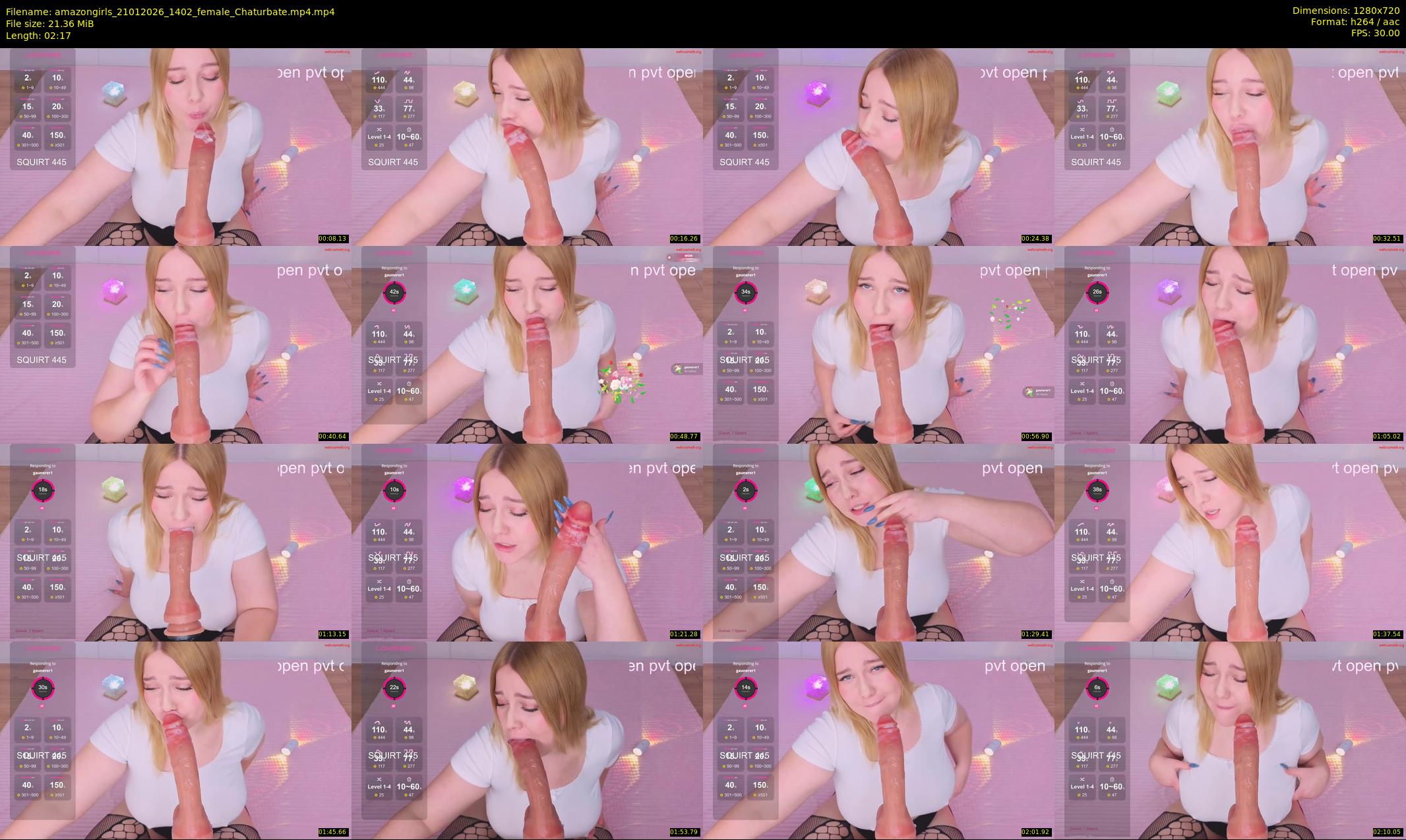 amazongirls — 3 minute Chaturbate couple cam show recording, 720p, Jan 21, 2026