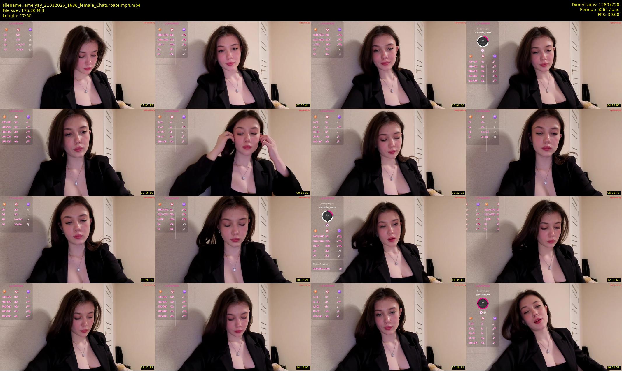 amelyay — 18 minute Chaturbate female cam show recording, 720p, Jan 21, 2026