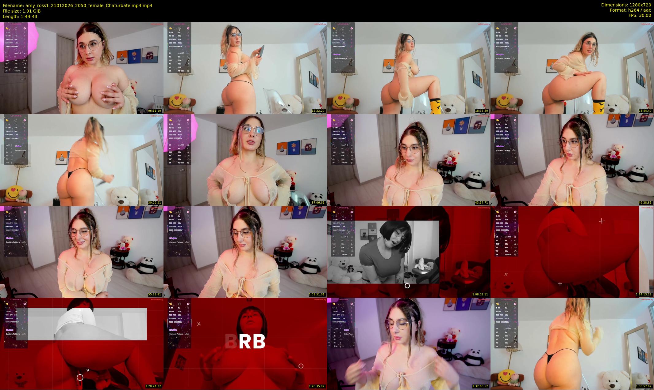 amy_ross1 — 105 minute Chaturbate female cam show recording, 720p, Jan 21, 2026