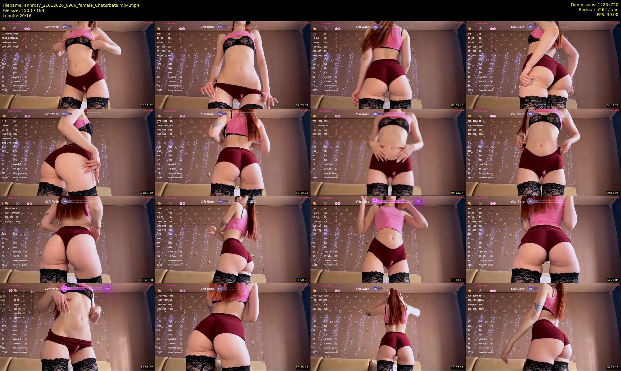 annrosy — 21 minute Chaturbate female cam show recording, 720p, Jan 21, 2026