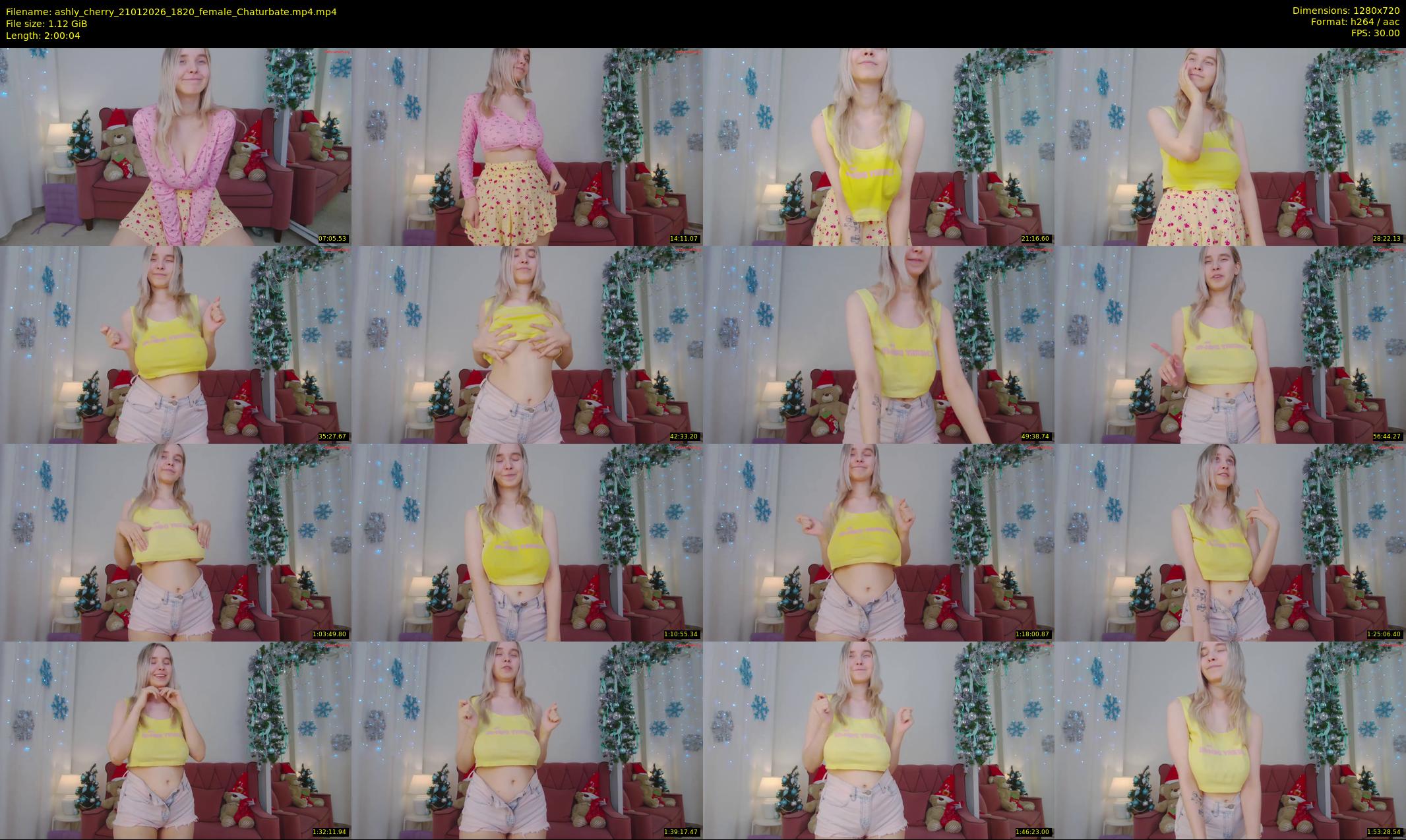 ashly_cherry — 121 minute Chaturbate female cam show recording, 720p, Jan 21, 2026