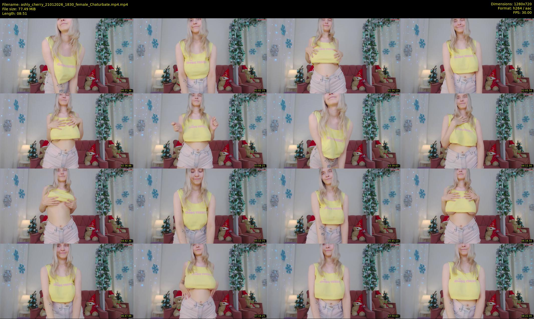 ashly_cherry — 9 minute Chaturbate female cam show recording, 720p, Jan 21, 2026