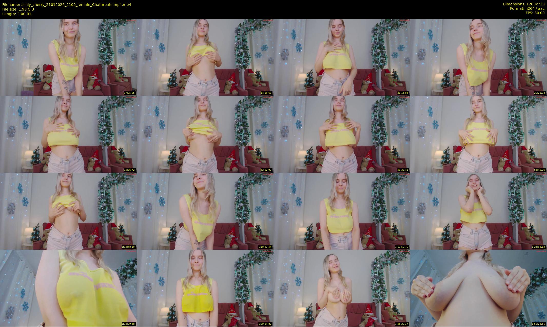 ashly_cherry — 121 minute Chaturbate female cam show recording, 720p, Jan 21, 2026