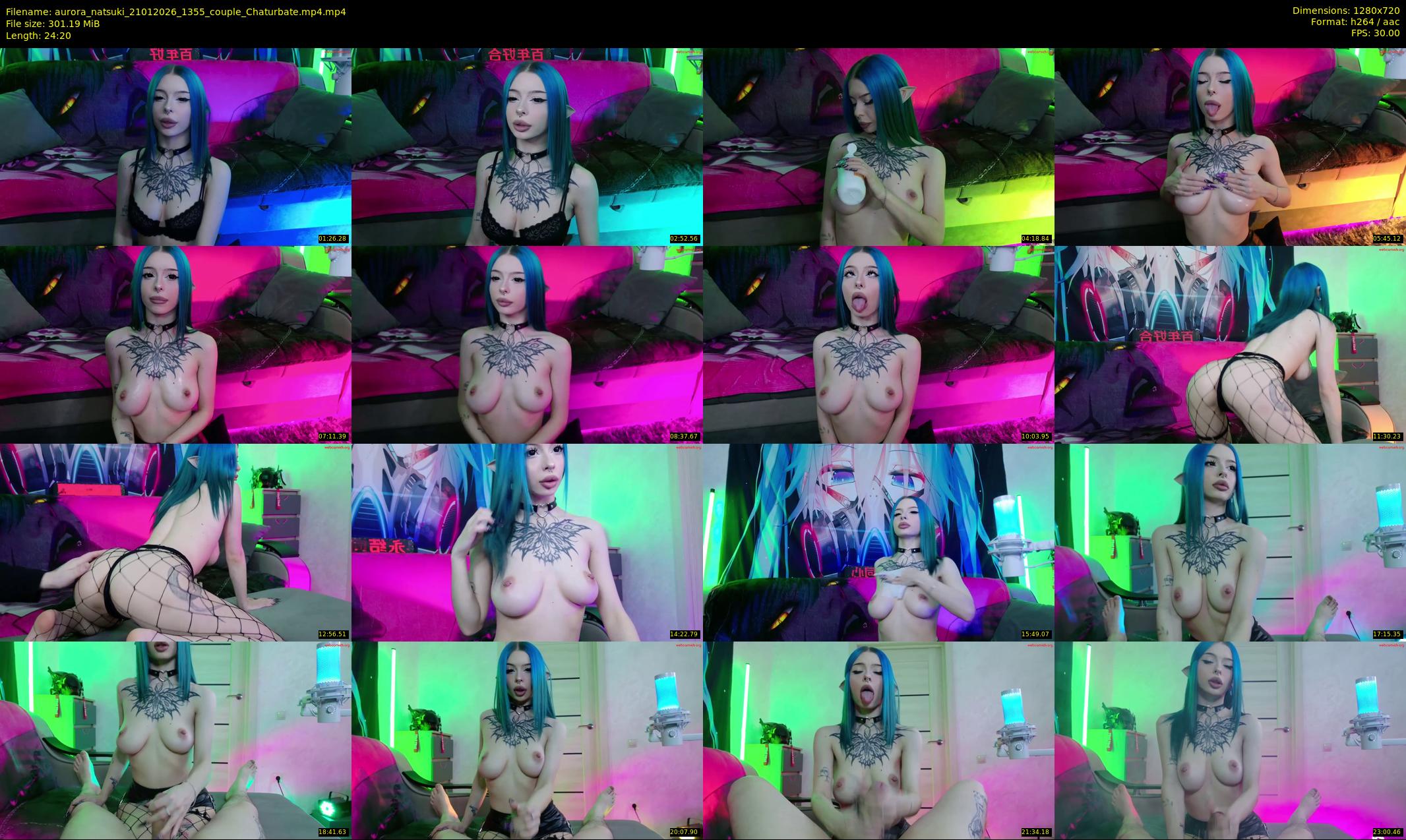 aurora_natsuki — 25 minute Chaturbate couple cam show recording, 720p, Jan 21, 2026