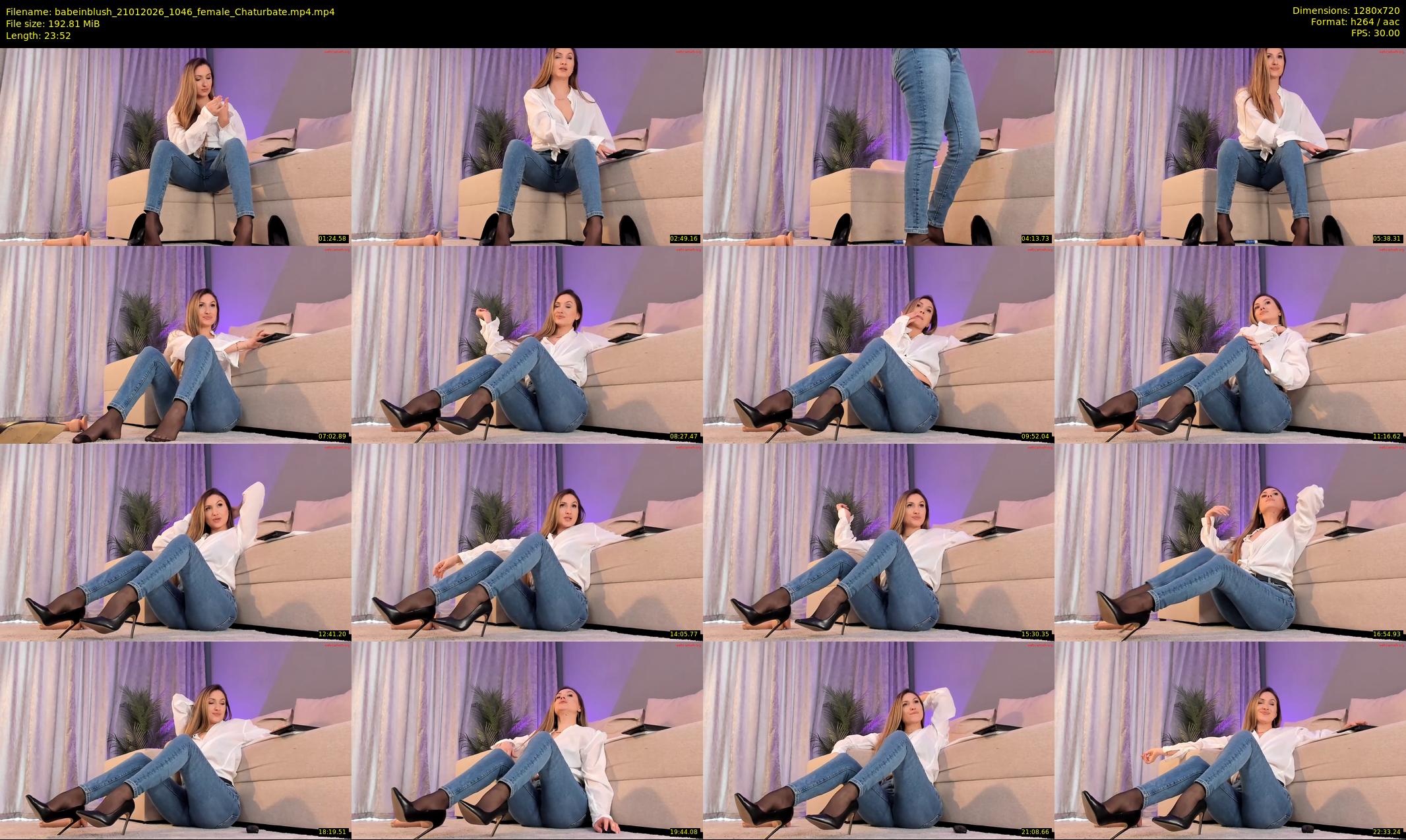 babeinblush — 24 minute Chaturbate female cam show recording, 720p, Jan 21, 2026