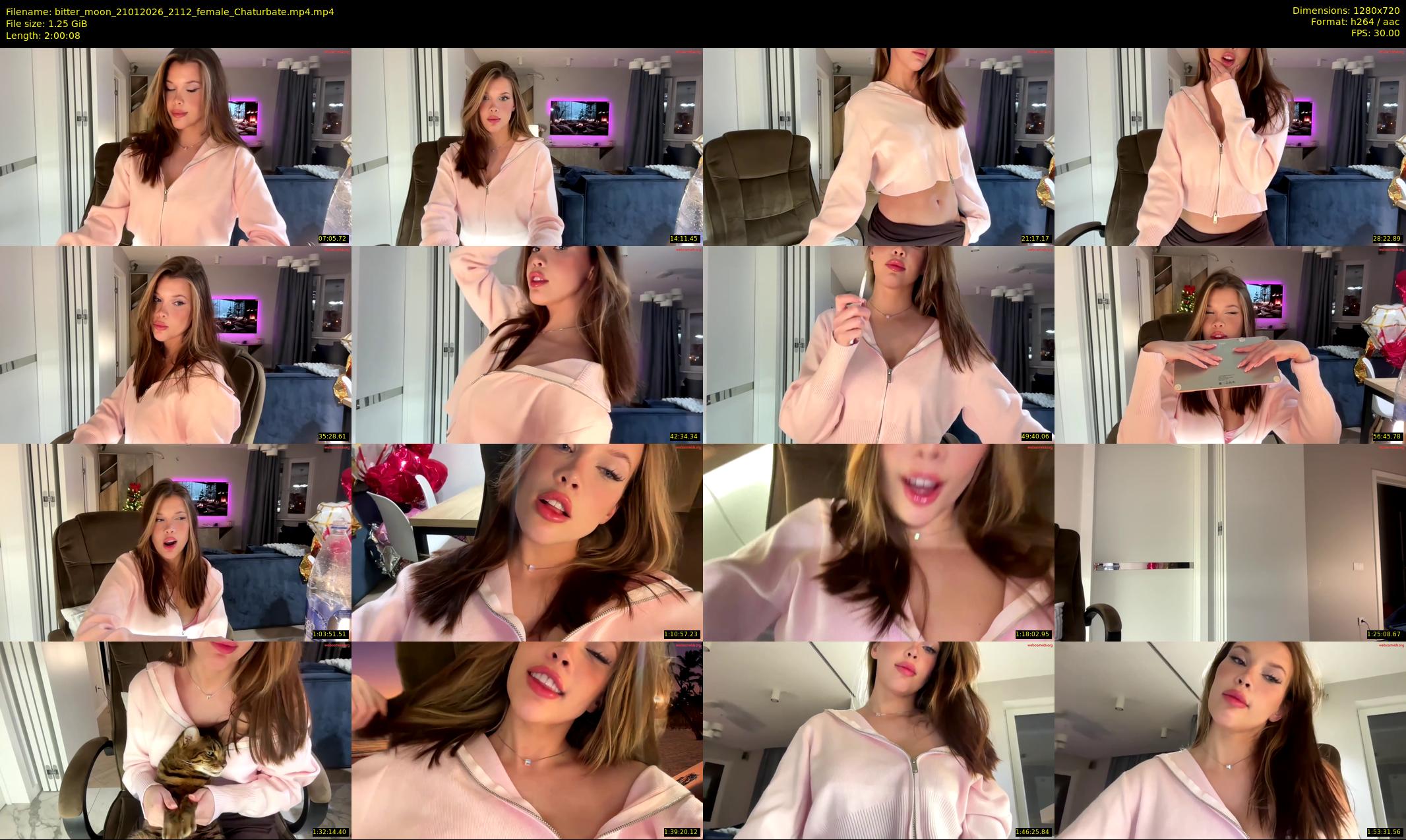 bitter_moon — 121 minute Chaturbate female cam show recording, 720p, Jan 21, 2026