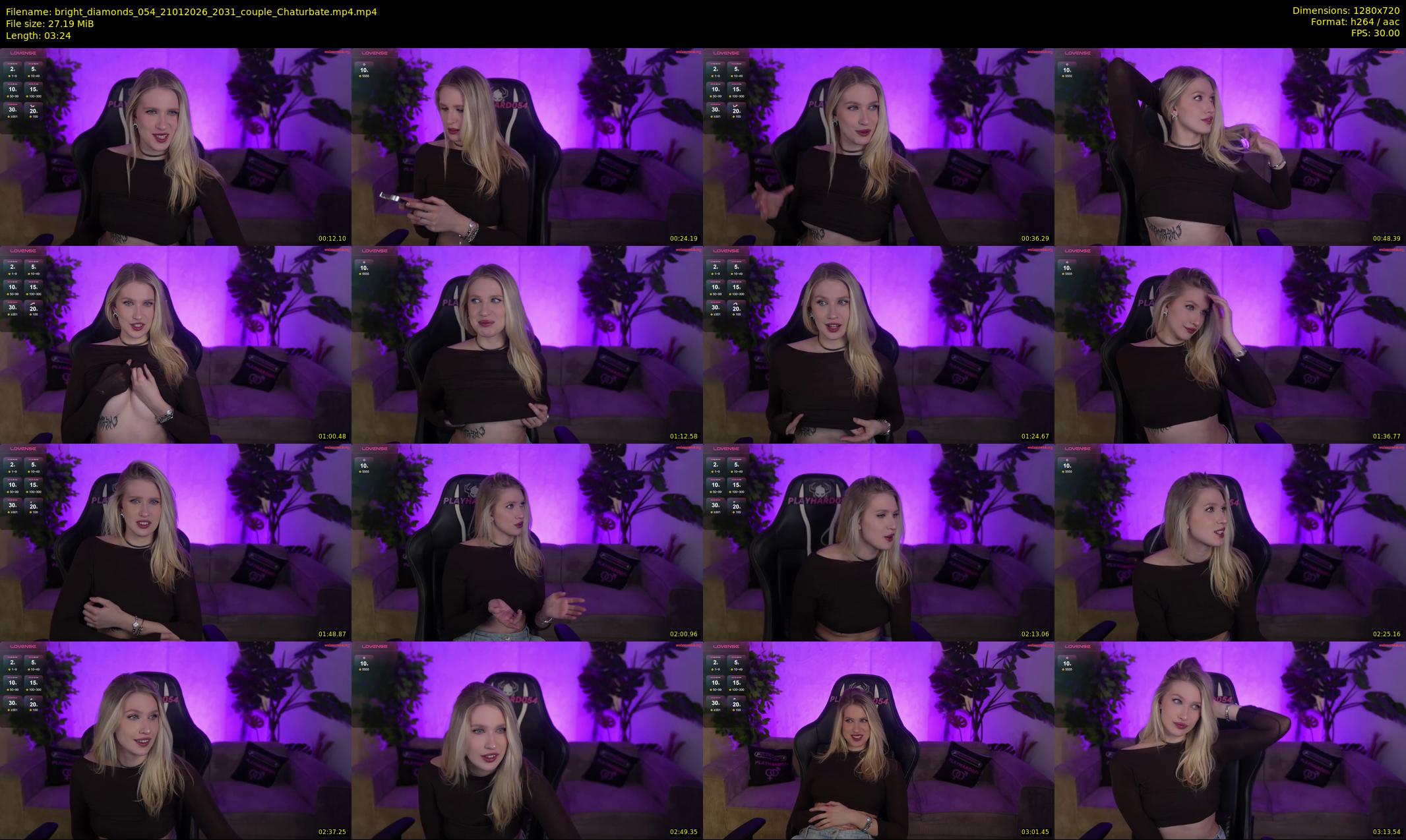 bright_diamonds_054 — 4 minute Chaturbate couple cam show recording, 720p, Jan 21, 2026