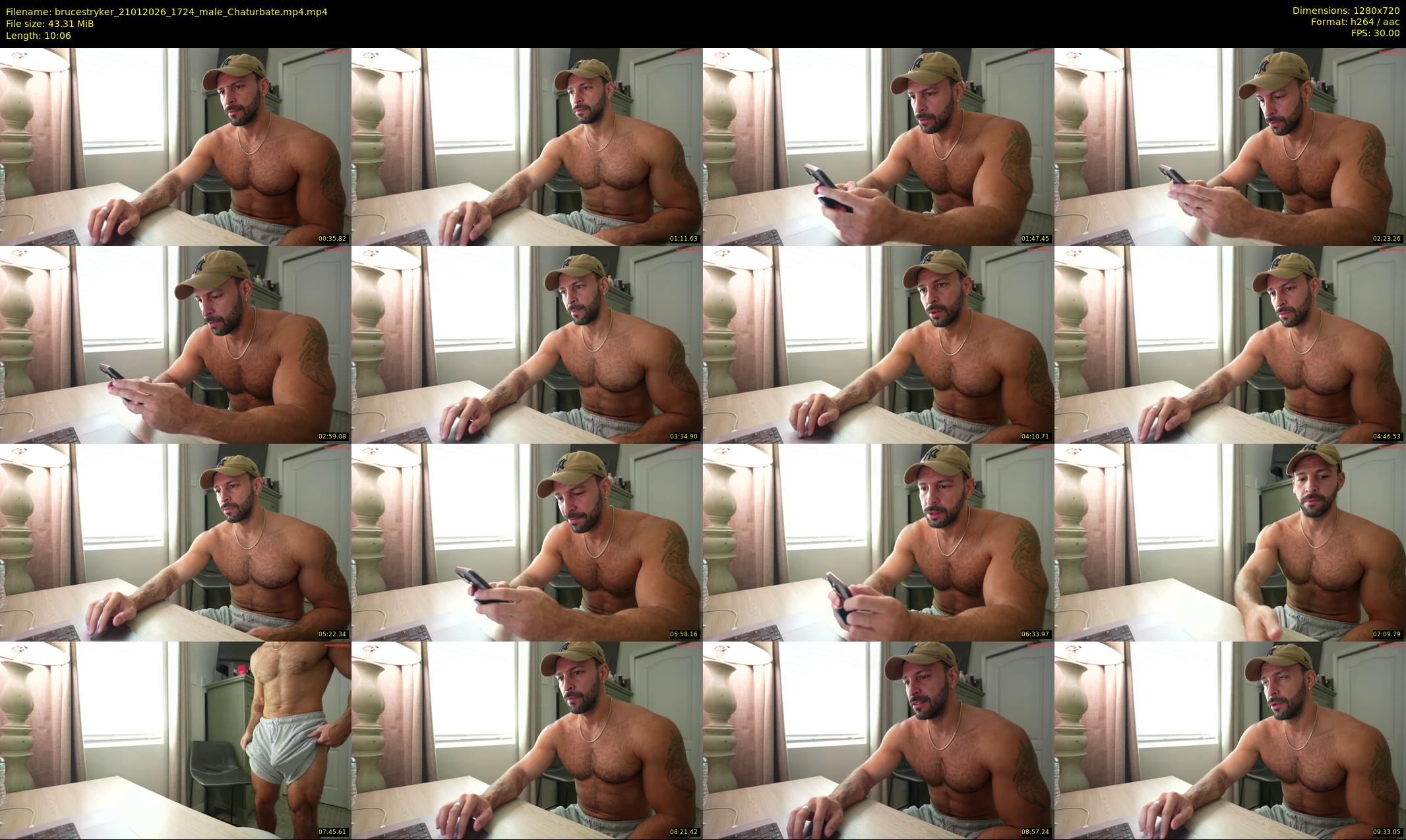 brucestryker — 11 minute Chaturbate male cam show recording, 720p, Jan 21, 2026