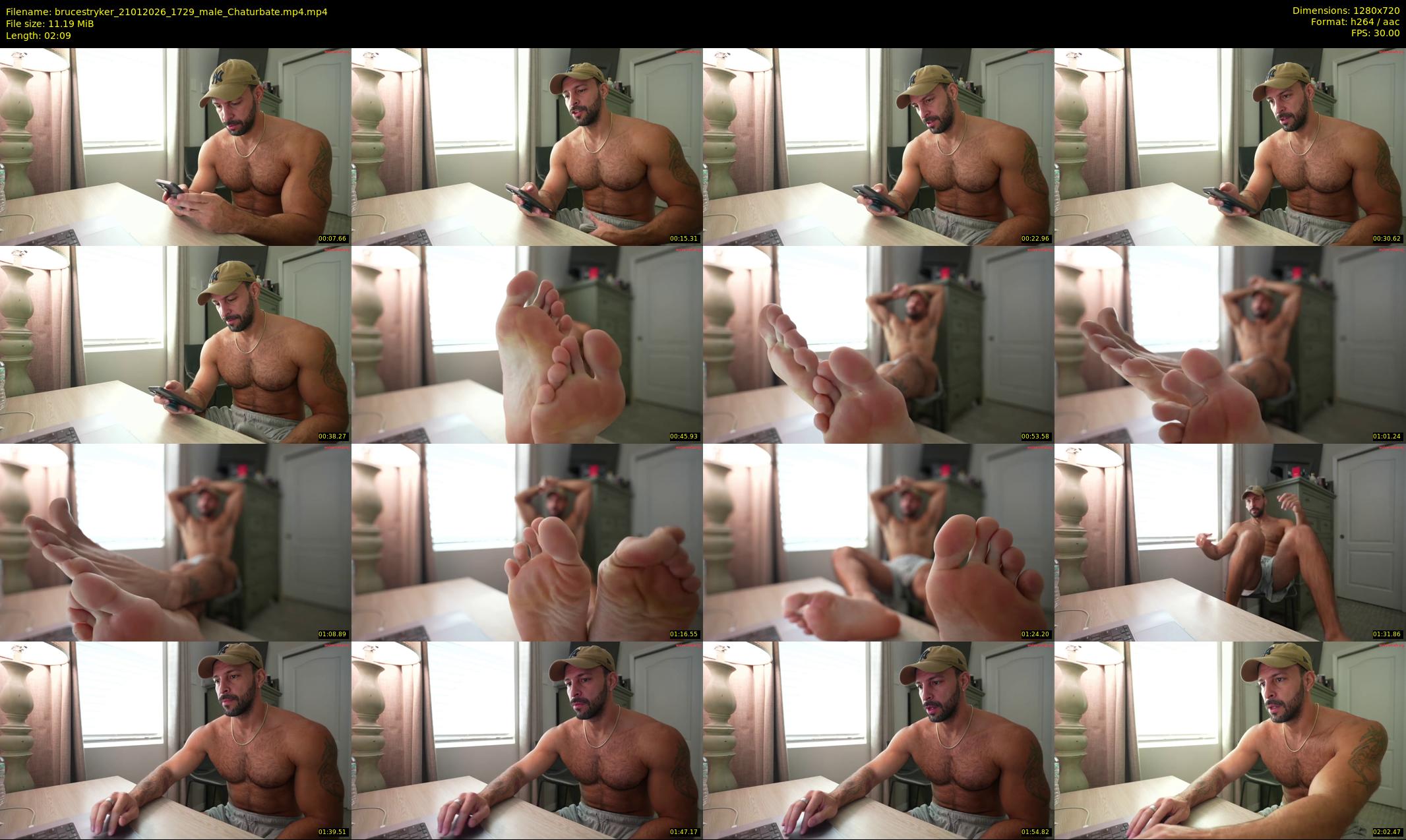 brucestryker — 3 minute Chaturbate male cam show recording, 720p, Jan 21, 2026