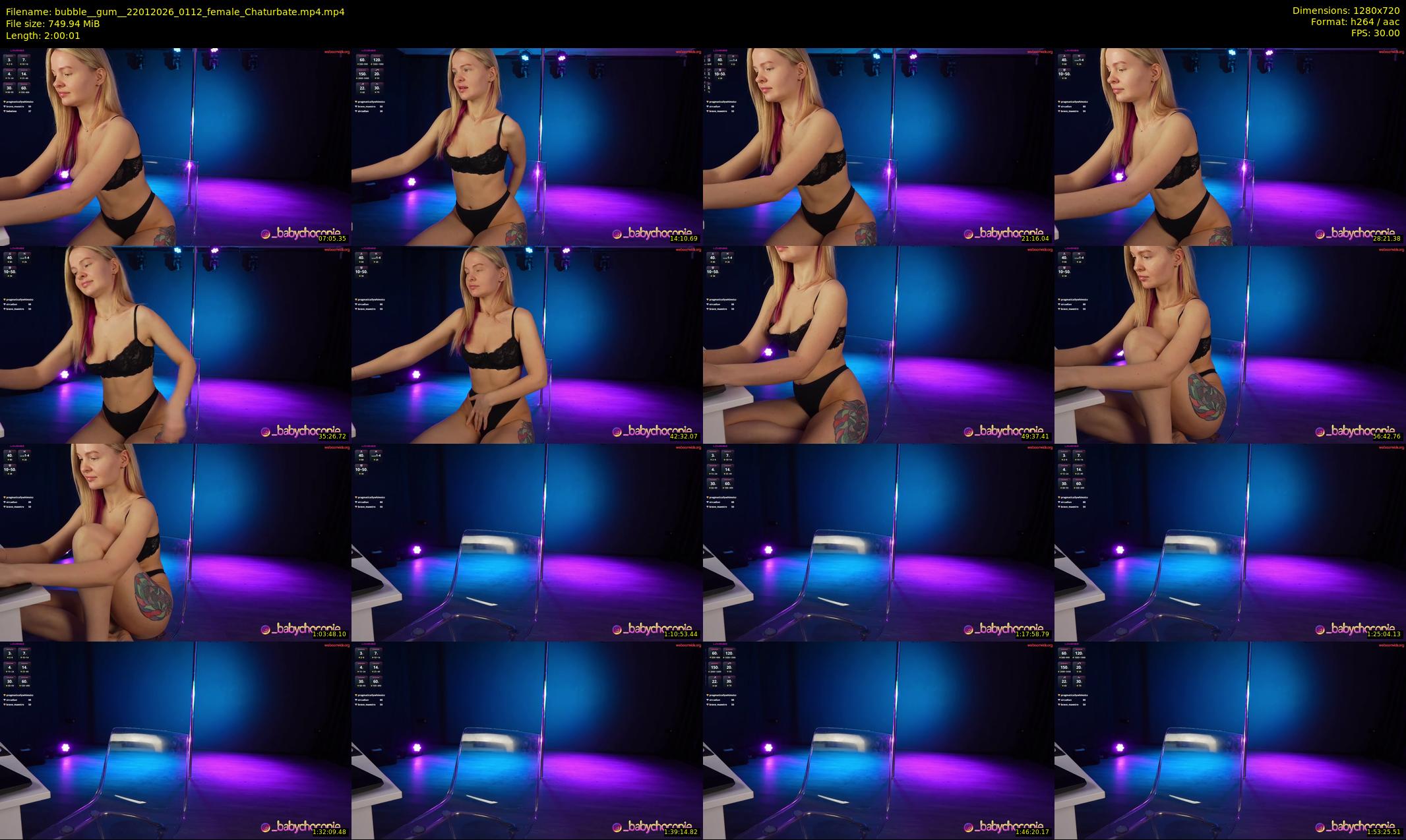 bubble__gum_ — 121 minute Chaturbate female cam show recording, 720p, Jan 22, 2026