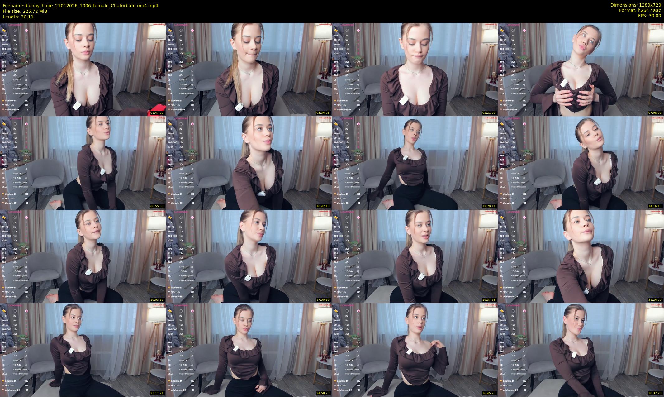 bunny_hope — 31 minute Chaturbate female cam show recording, 720p, Jan 21, 2026