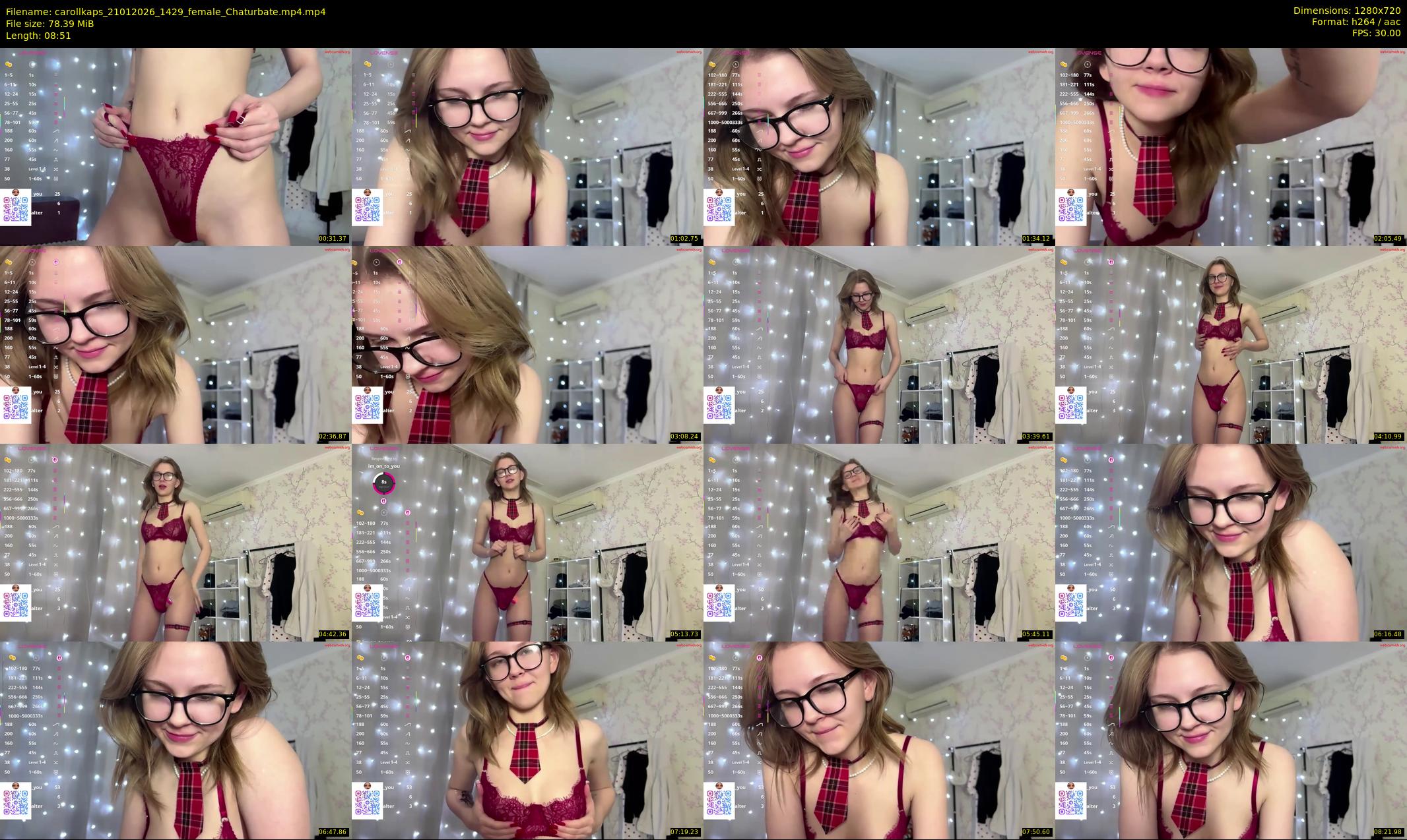 carollkaps — 9 minute Chaturbate female cam show recording, 720p, Jan 21, 2026