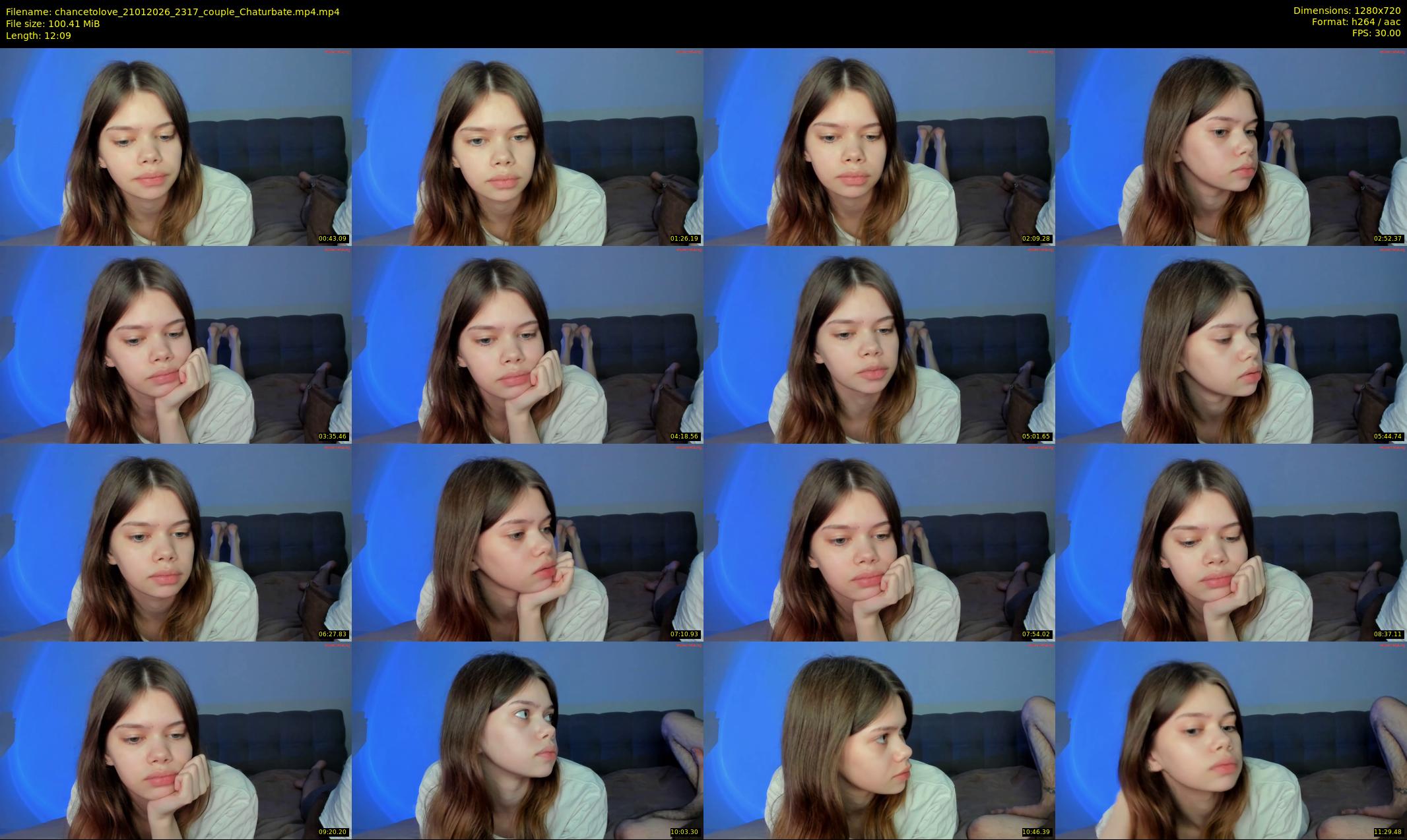 chancetolove — 13 minute Chaturbate couple cam show recording, 720p, Jan 21, 2026