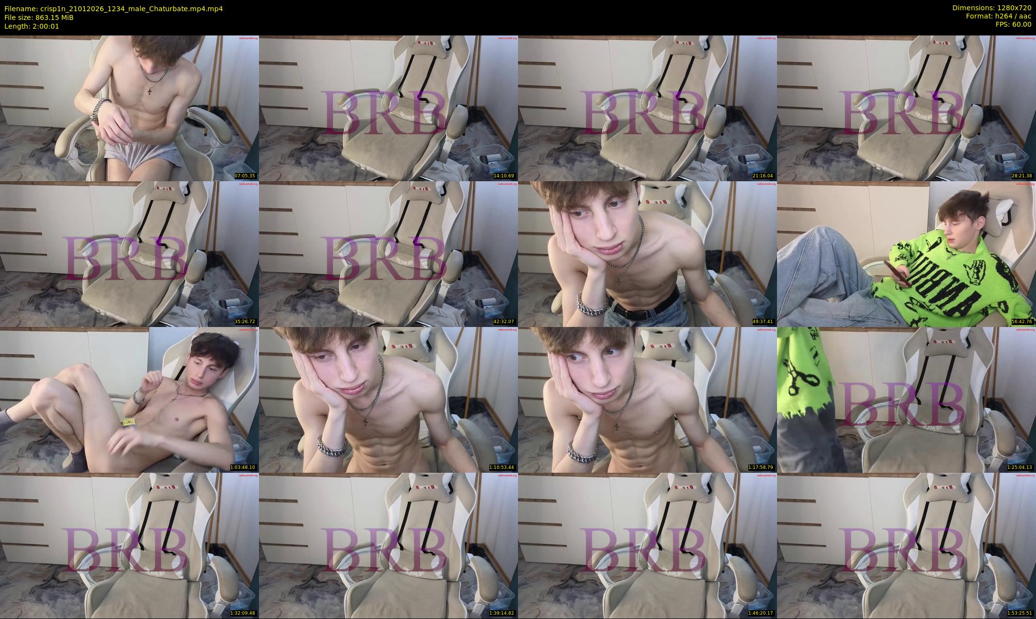 crisp1n — 121 minute Chaturbate male cam show recording, 720p, Jan 21, 2026