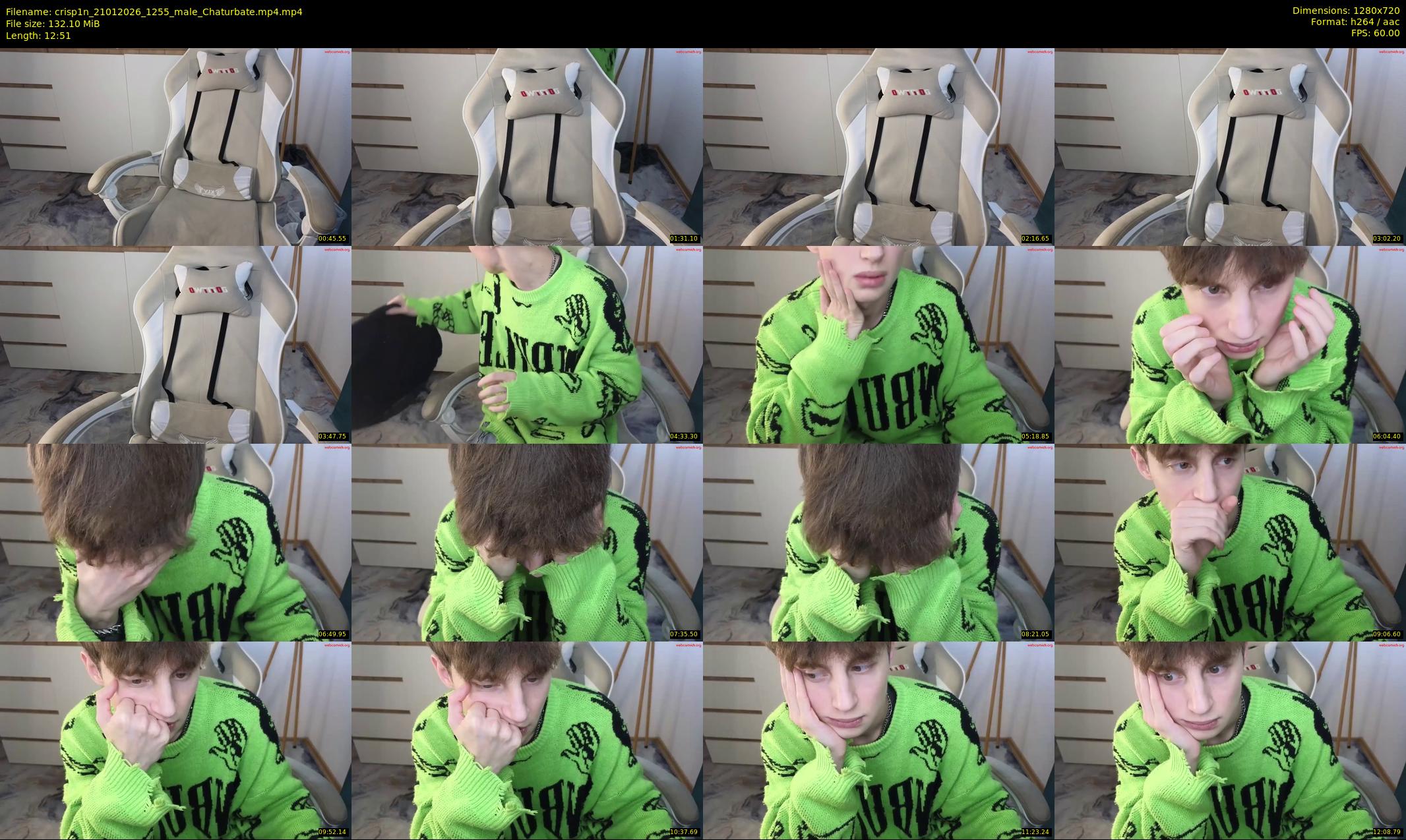 crisp1n — 13 minute Chaturbate male cam show recording, 720p, Jan 21, 2026