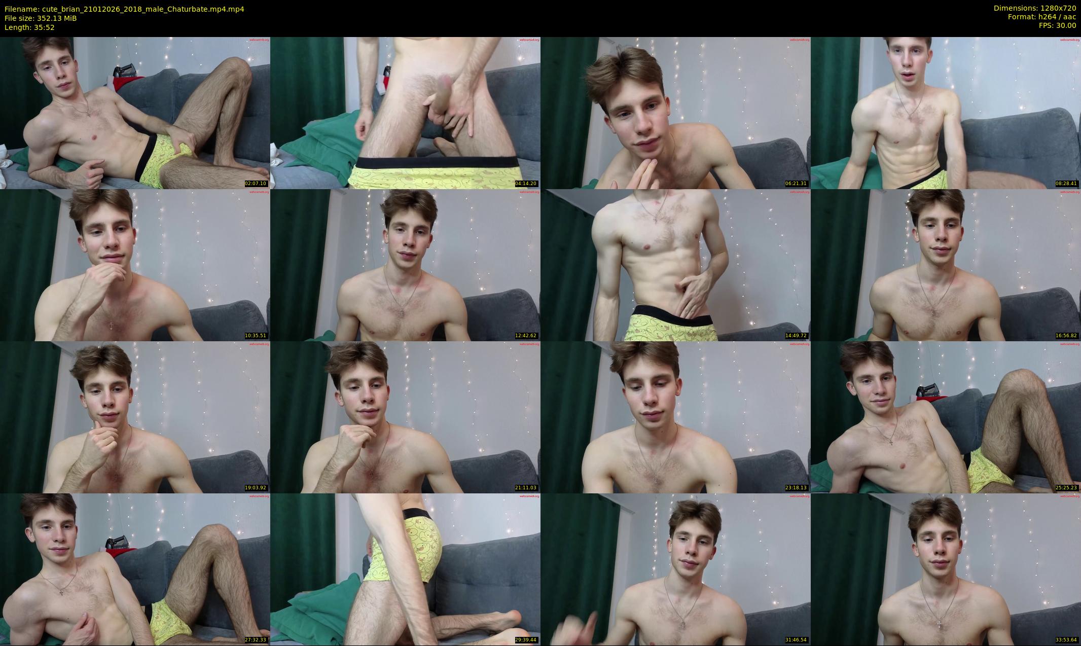 cute_brian — 36 minute Chaturbate male cam show recording, 720p, Jan 21, 2026