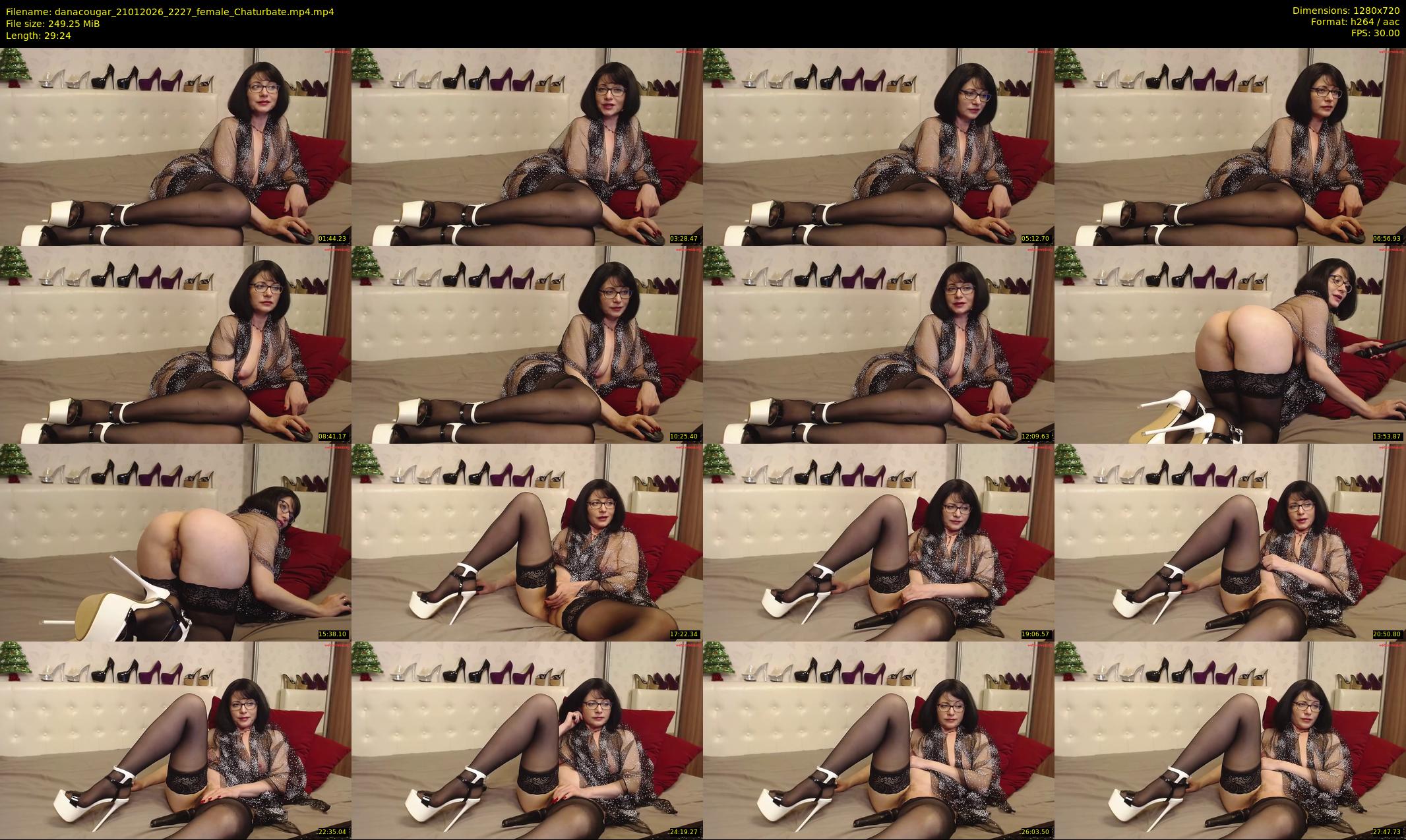 danacougar — 30 minute Chaturbate female cam show recording, 720p, Jan 21, 2026