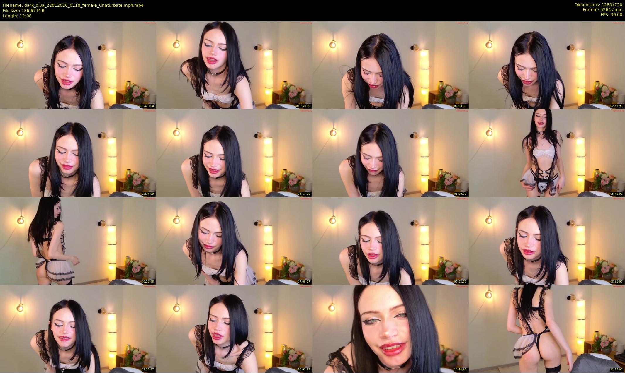 dark_diva — 13 minute Chaturbate female cam show recording, 720p, Jan 22, 2026