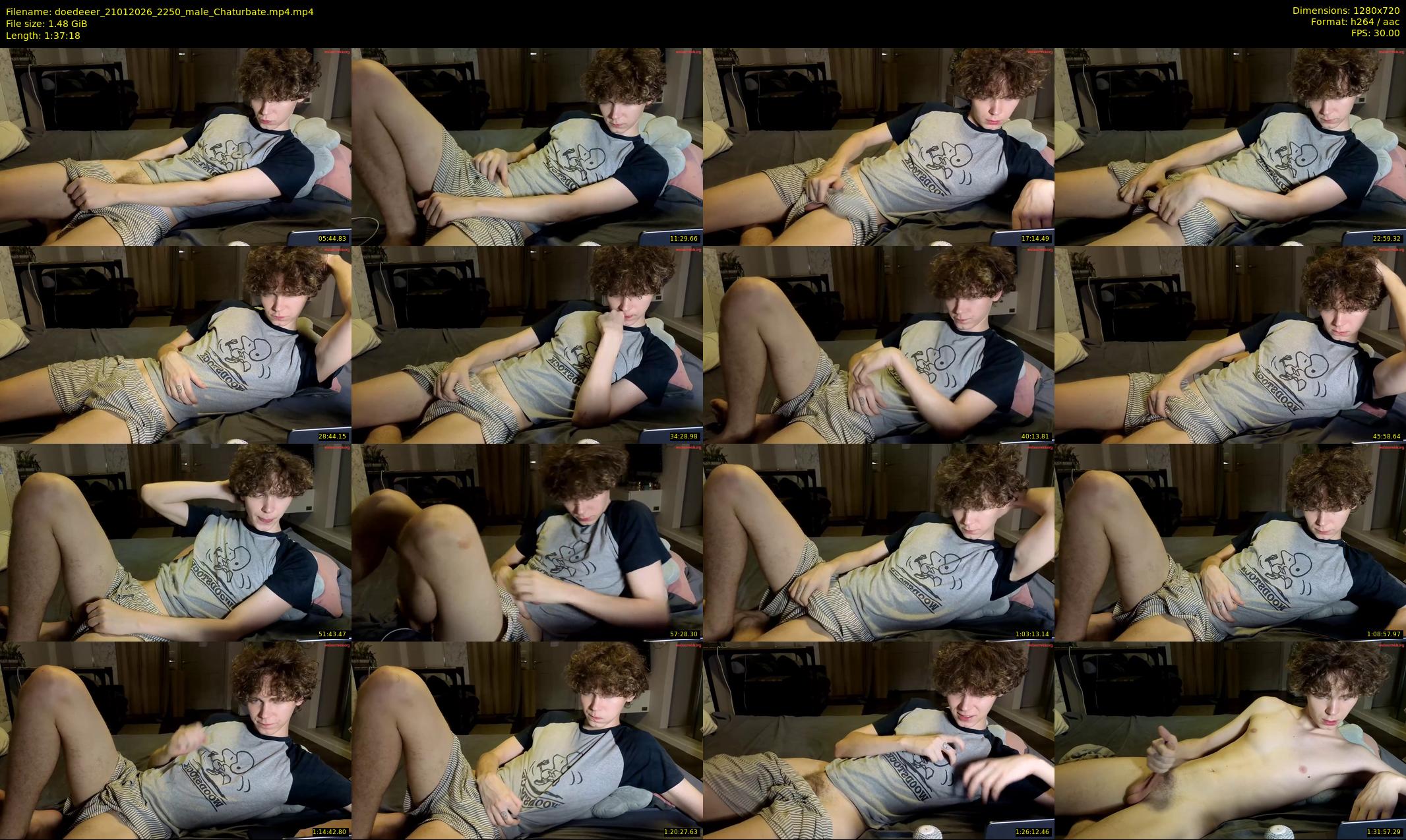 doedeeer — 98 minute Chaturbate male cam show recording, 720p, Jan 21, 2026