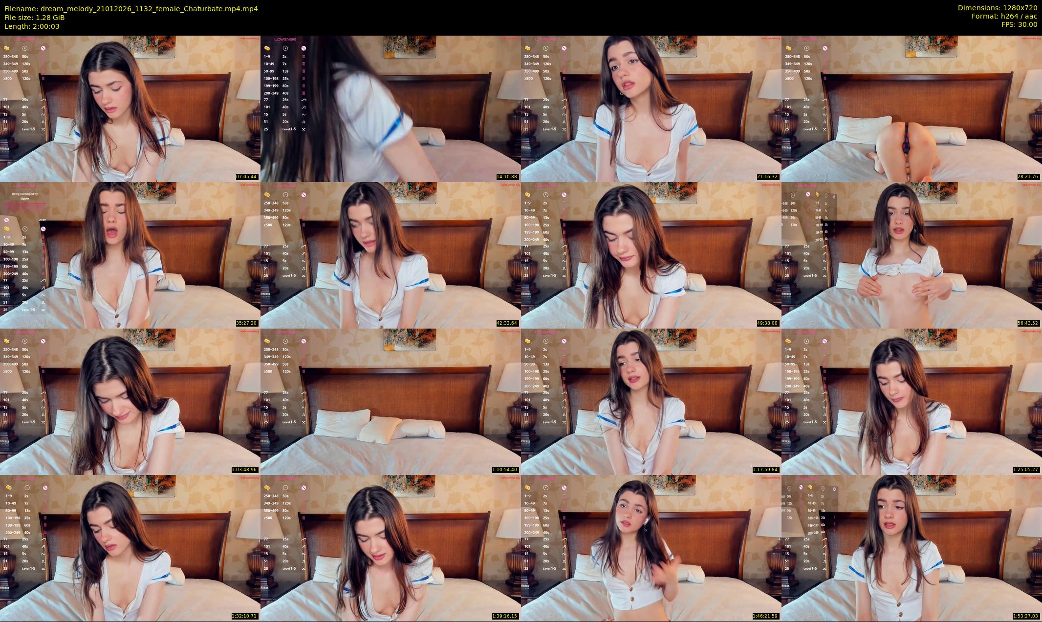 dream_melody — 121 minute Chaturbate female cam show recording, 720p, Jan 21, 2026