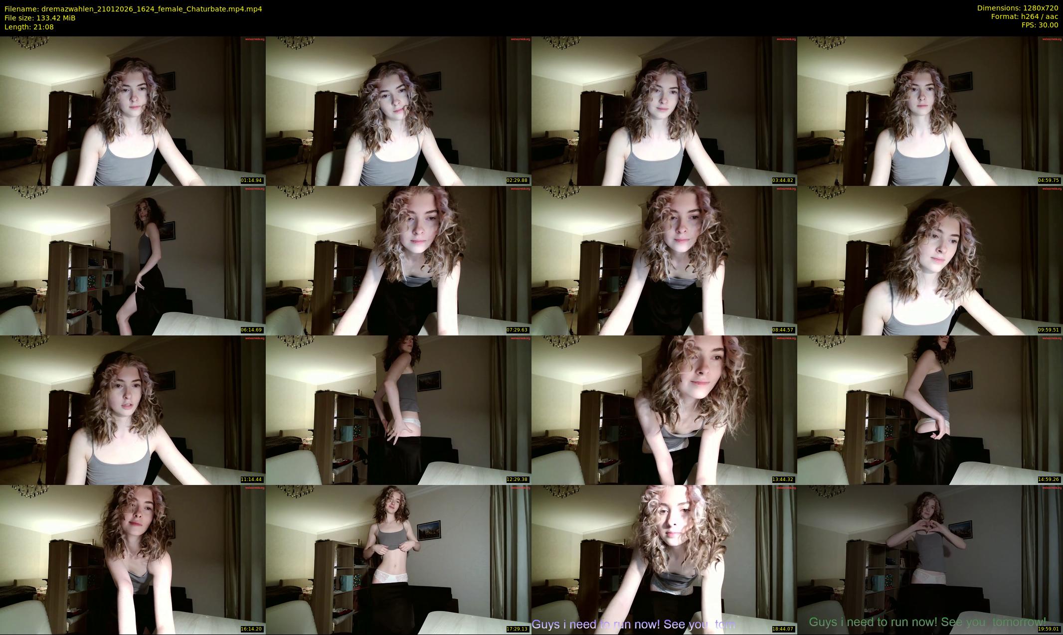 dremazwahlen — 22 minute Chaturbate female cam show recording, 720p, Jan 21, 2026