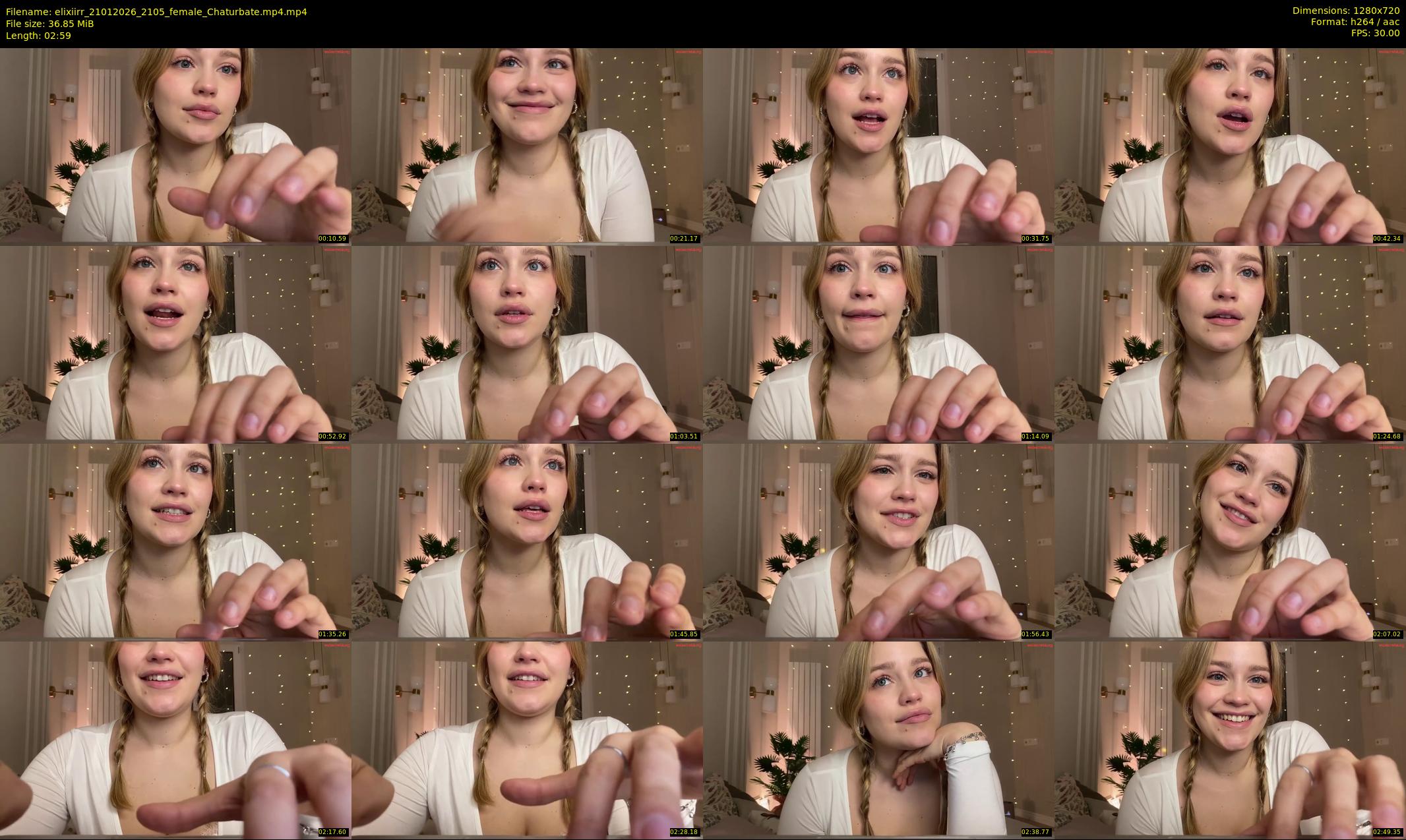 elixiirr — 3 minute Chaturbate female cam show recording, 720p, Jan 21, 2026