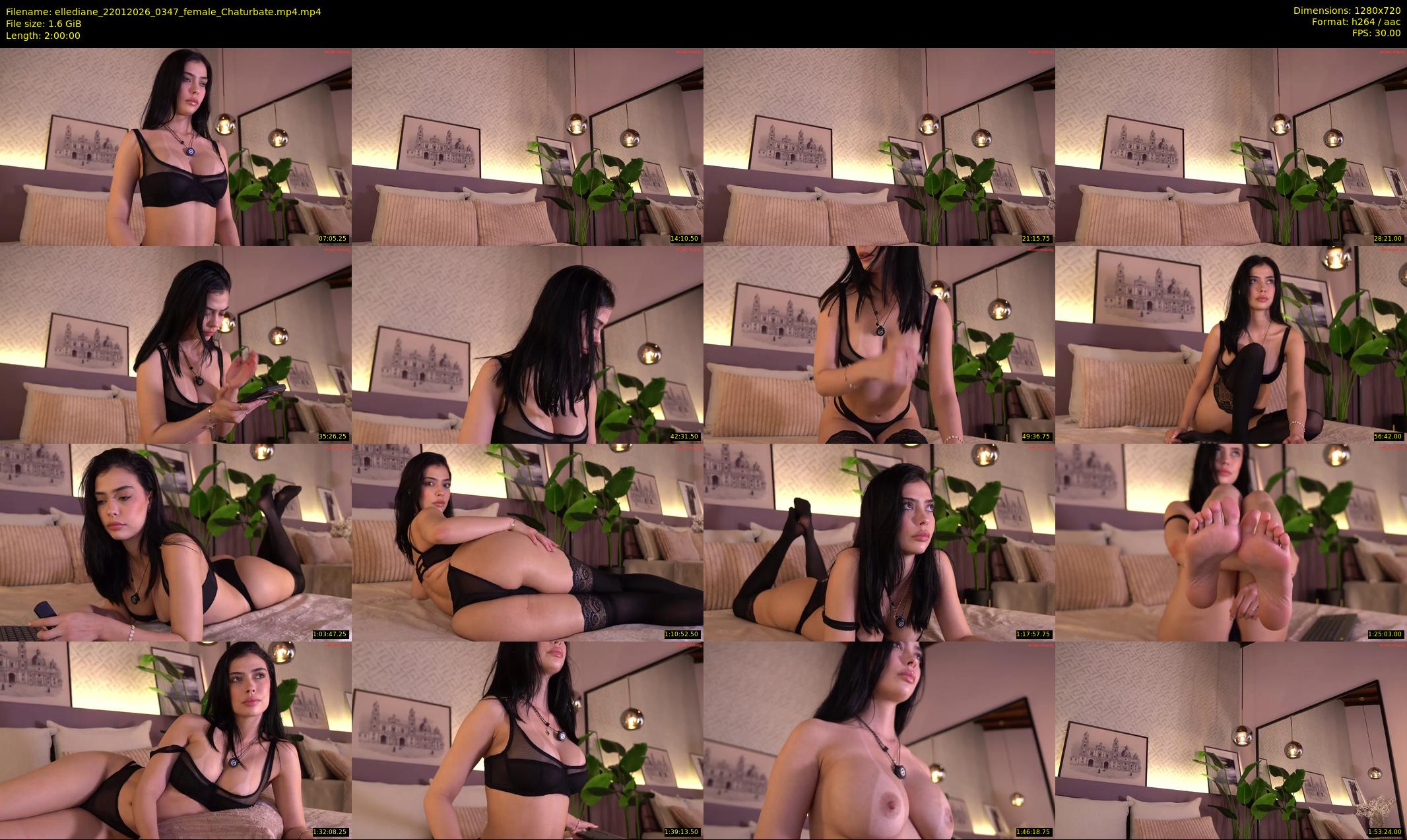 ellediane — 120 minute Chaturbate female cam show recording, 720p, Jan 22, 2026