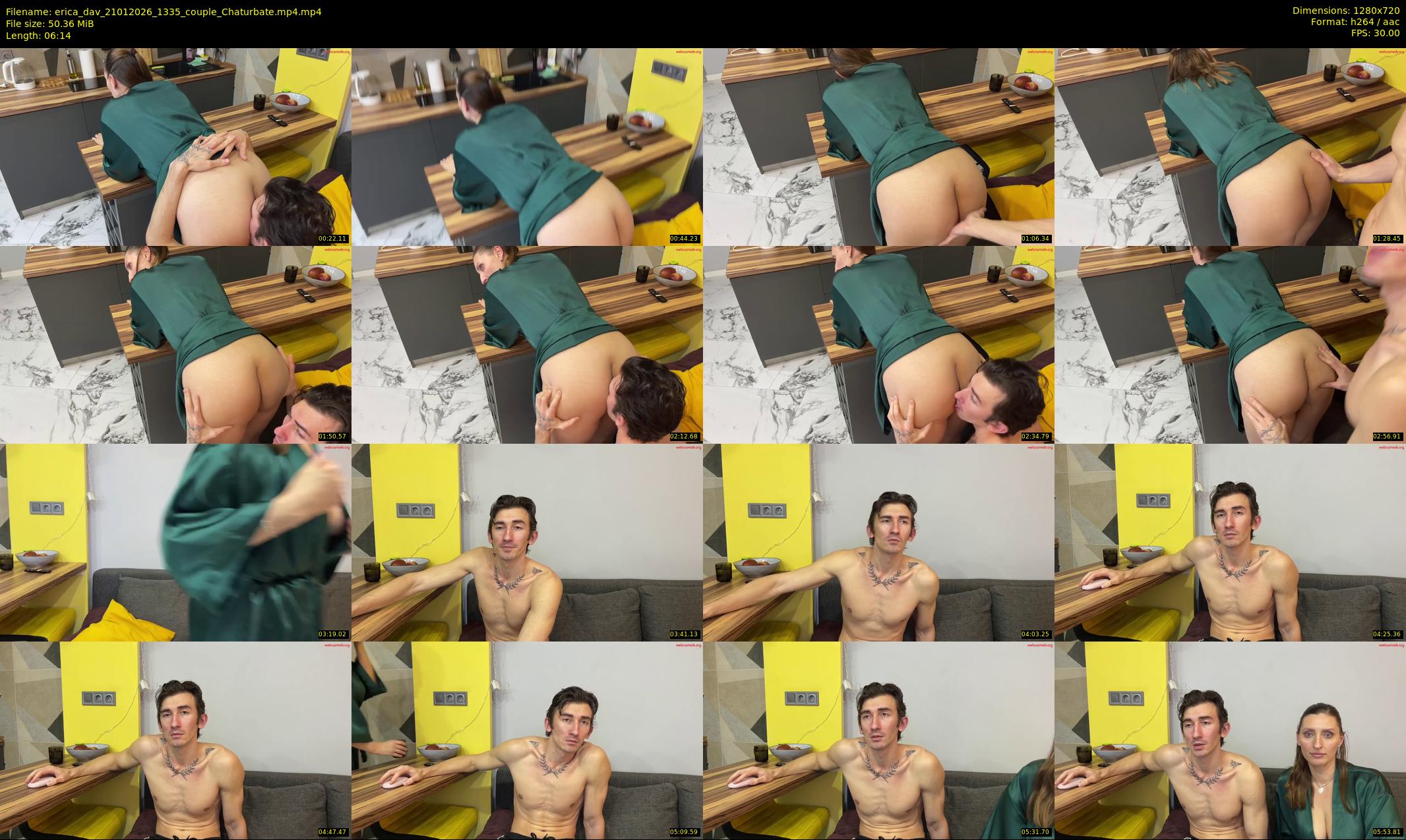 erica_dav — 7 minute Chaturbate couple cam show recording, 720p, Jan 21, 2026