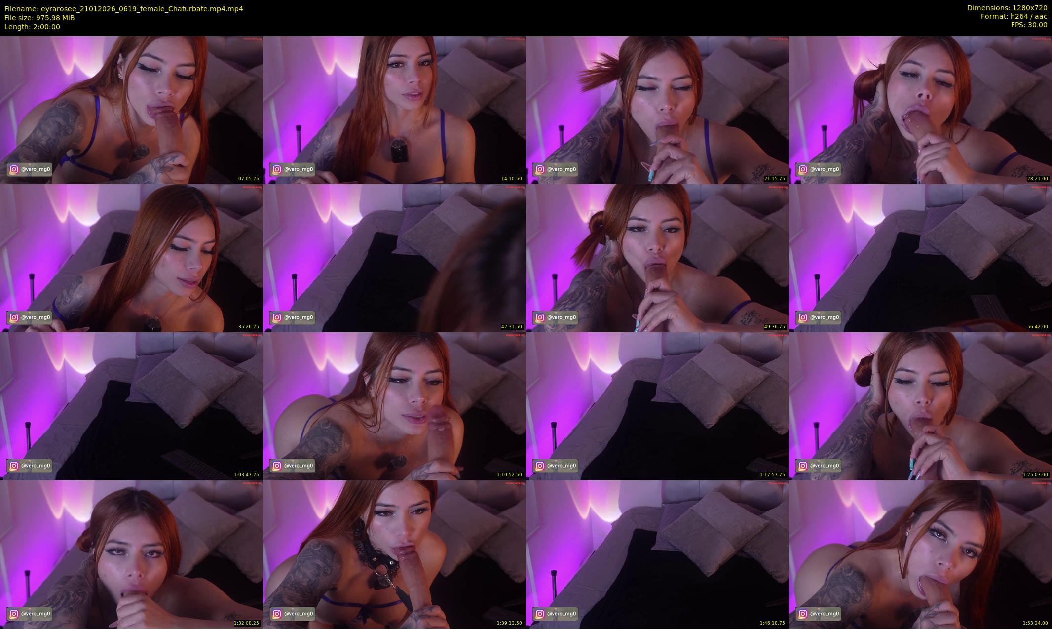 eyrarosee — 120 minute Chaturbate female cam show recording, 720p, Jan 21, 2026