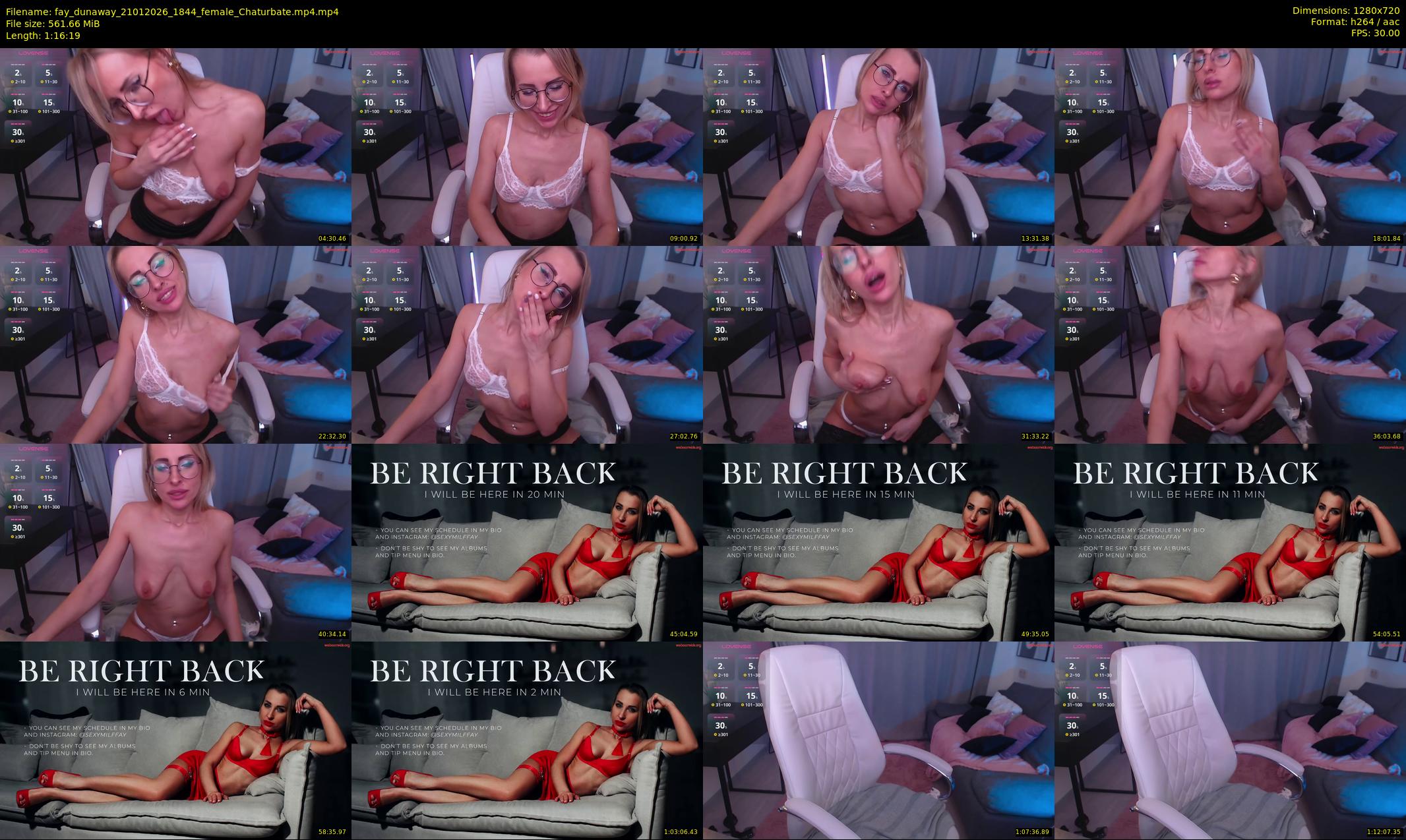 fay_dunaway — 77 minute Chaturbate female cam show recording, 720p, Jan 21, 2026